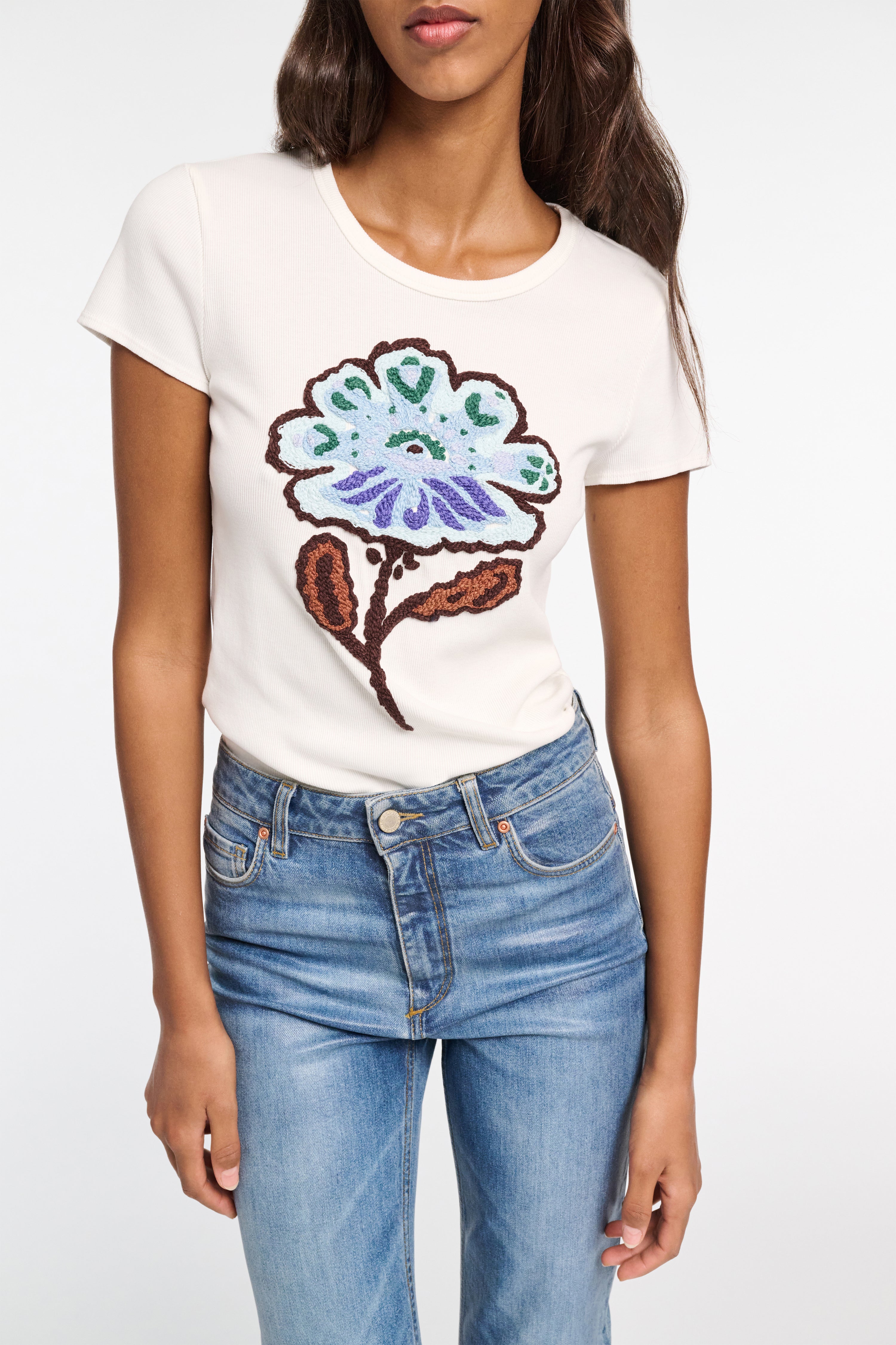 Dorothee Schumacher-POWERFUL FLOWER shirt-Shirts-Black-Deal-Outlet-by-ARCHIVIST