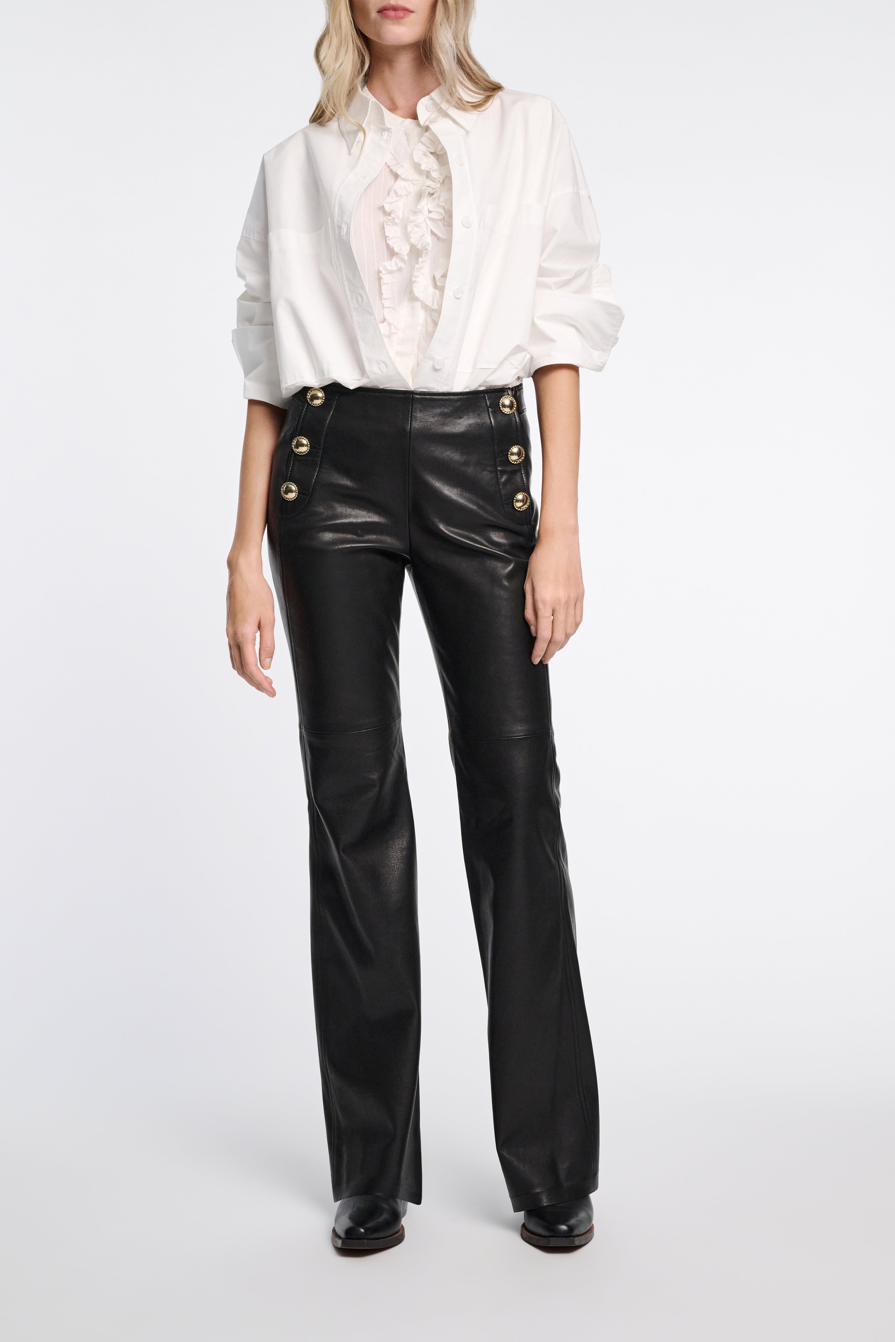 Dorothee Schumacher-COOL STRIPE blouse-Hemden & Blusen-Black-Deal-Outlet-by-ARCHIVIST