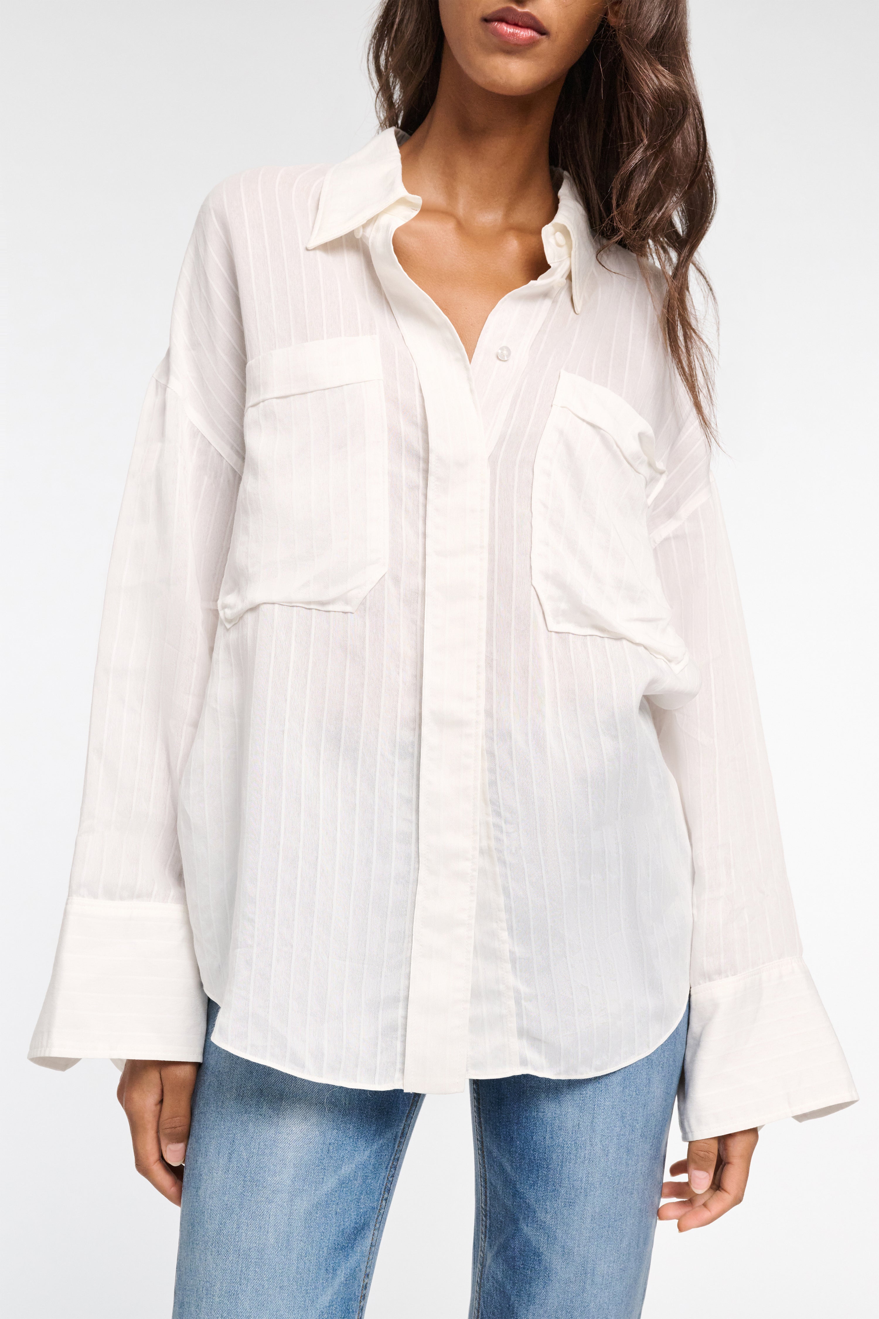 Dorothee Schumacher-COOL STRIPE blouse-Hemden & Blusen-Black-Deal-Outlet-by-ARCHIVIST