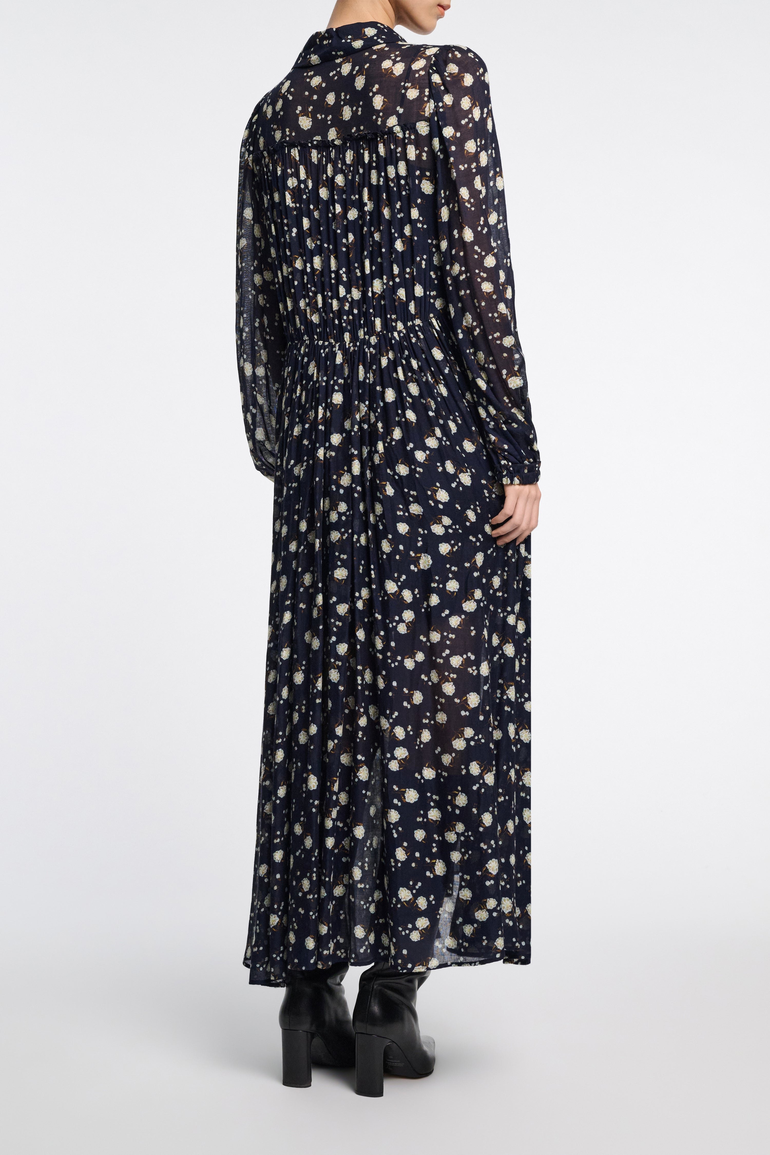 Dorothee Schumacher-FLORAL VOLUMES dress-Kleider & Röcke-Black-Deal-Outlet-by-ARCHIVIST