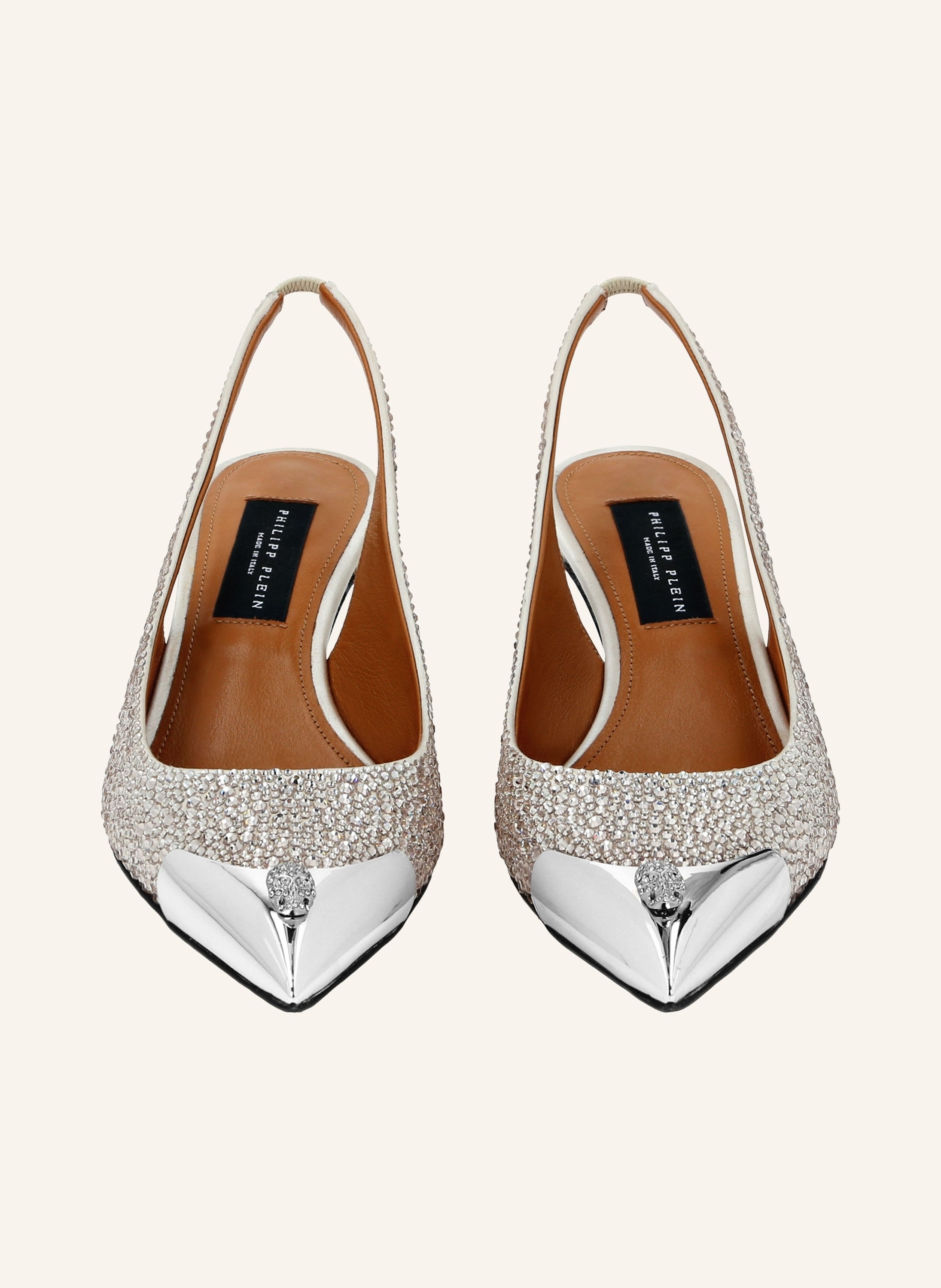 Satin Slingback Mix Strass