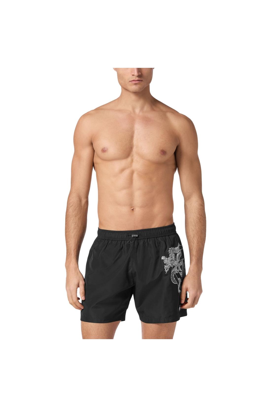 Philipp Plein Beachwear Short Trousers Dragon, Hosen