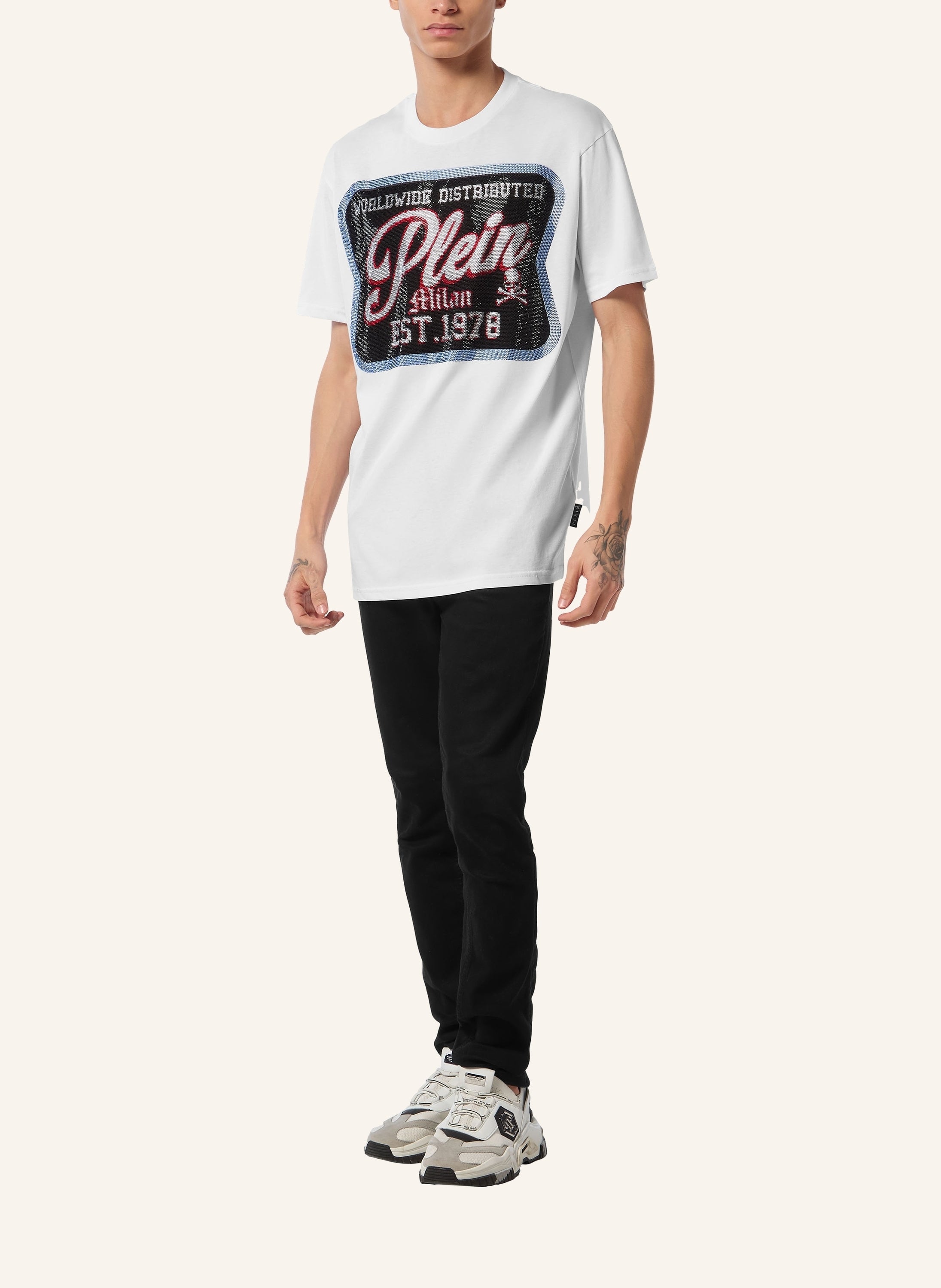 Round Neck T-Shirt Patch Plein Milan
