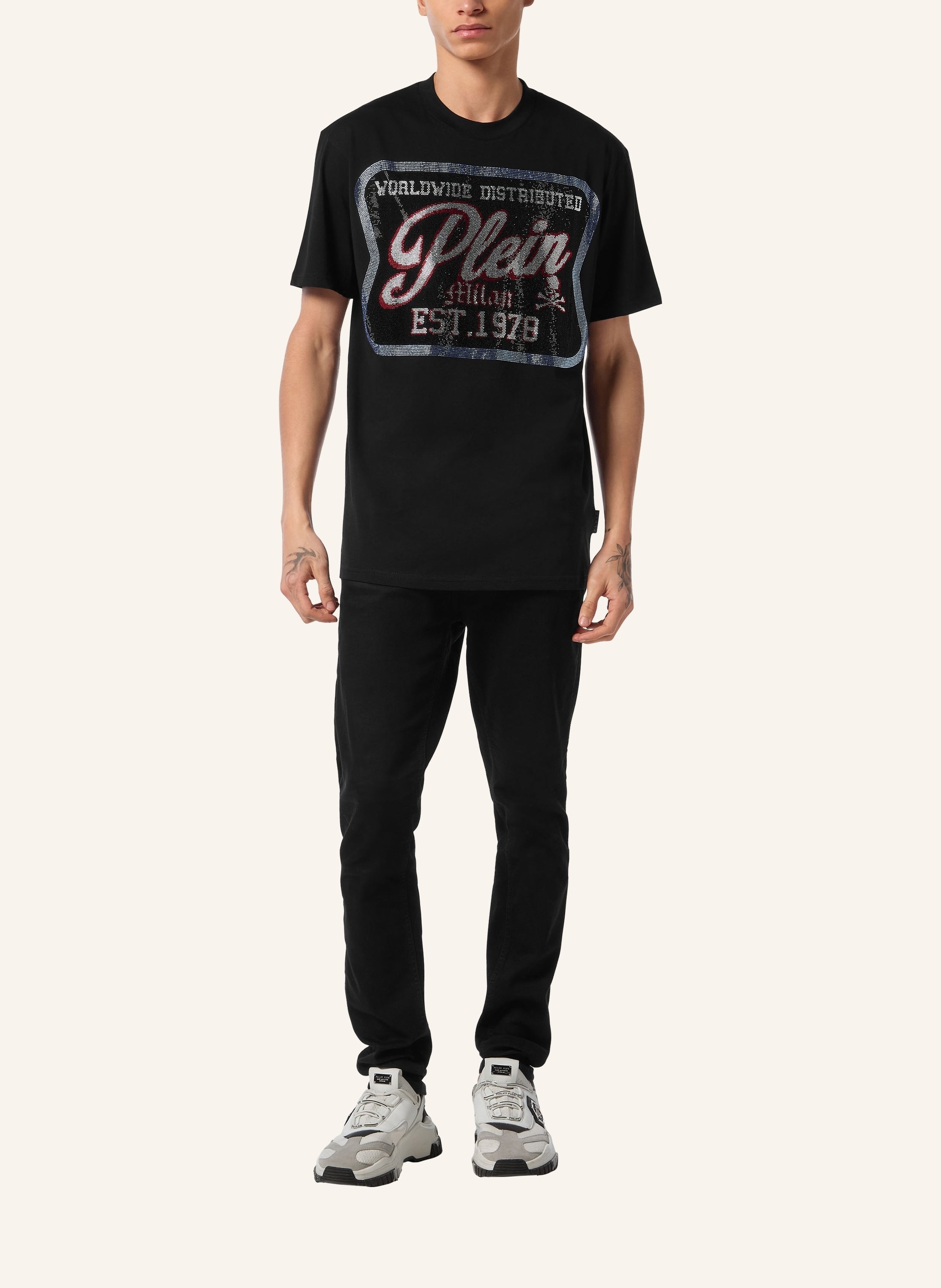 Round Neck T-Shirt Patch Plein Milan