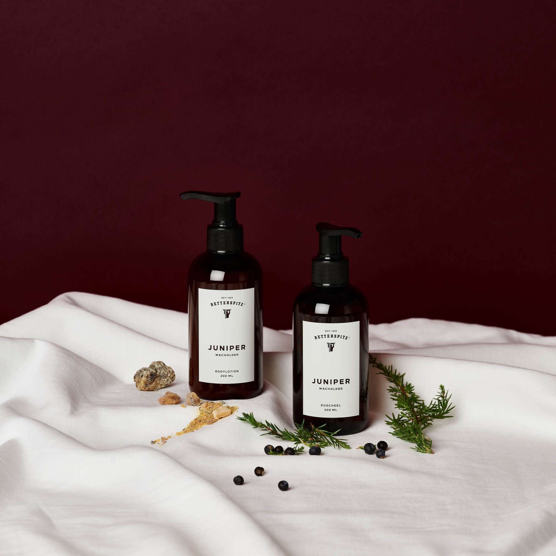 Verdancia-Retterspitz Pflege-Set Juniper – Duschgel und Bodylotion - Belebende Naturpflege mit Wacholder-Body-Lotion-Black-Deal-Outlet-by-ARCHIVIST