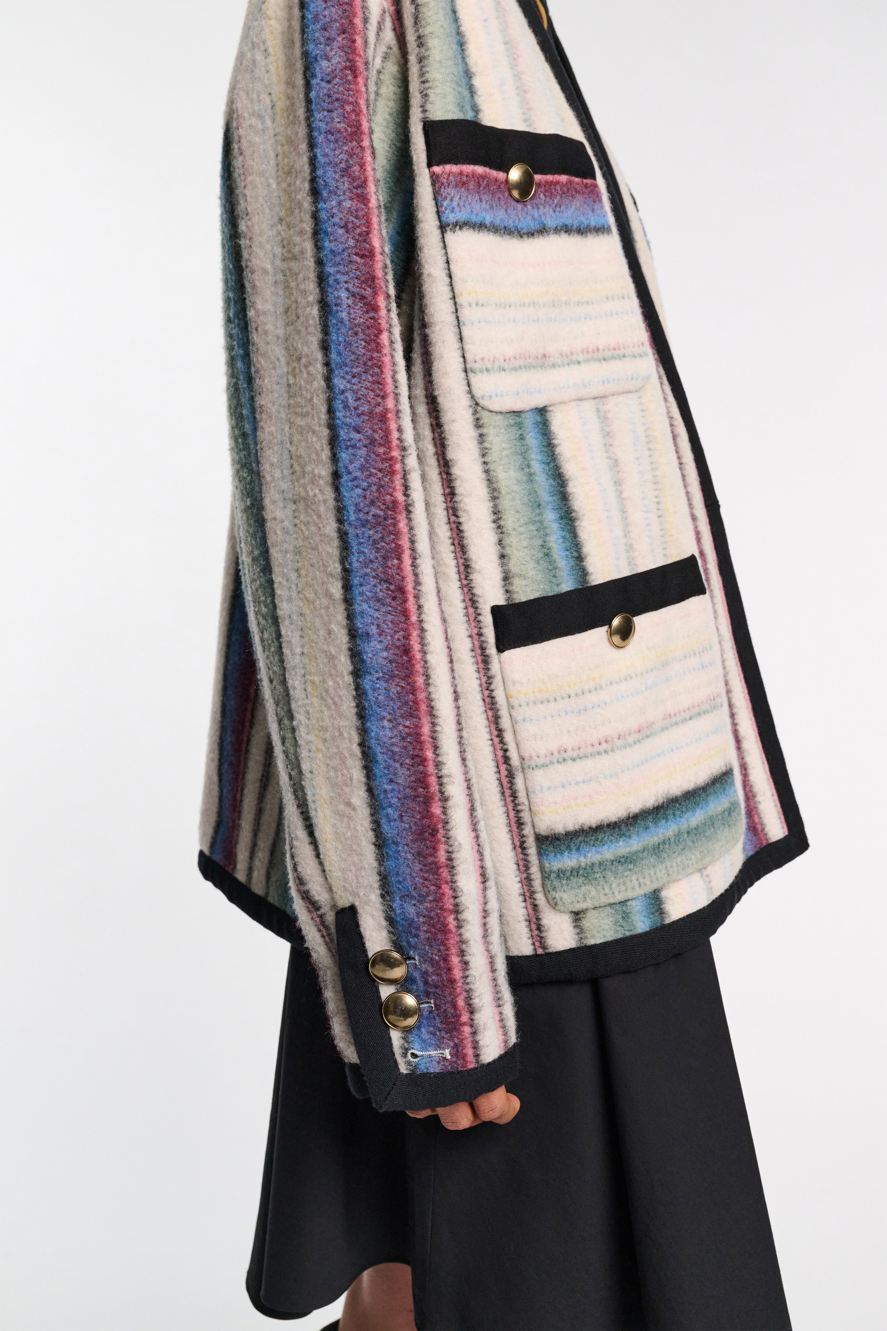 STRIPED COMFORT jacket