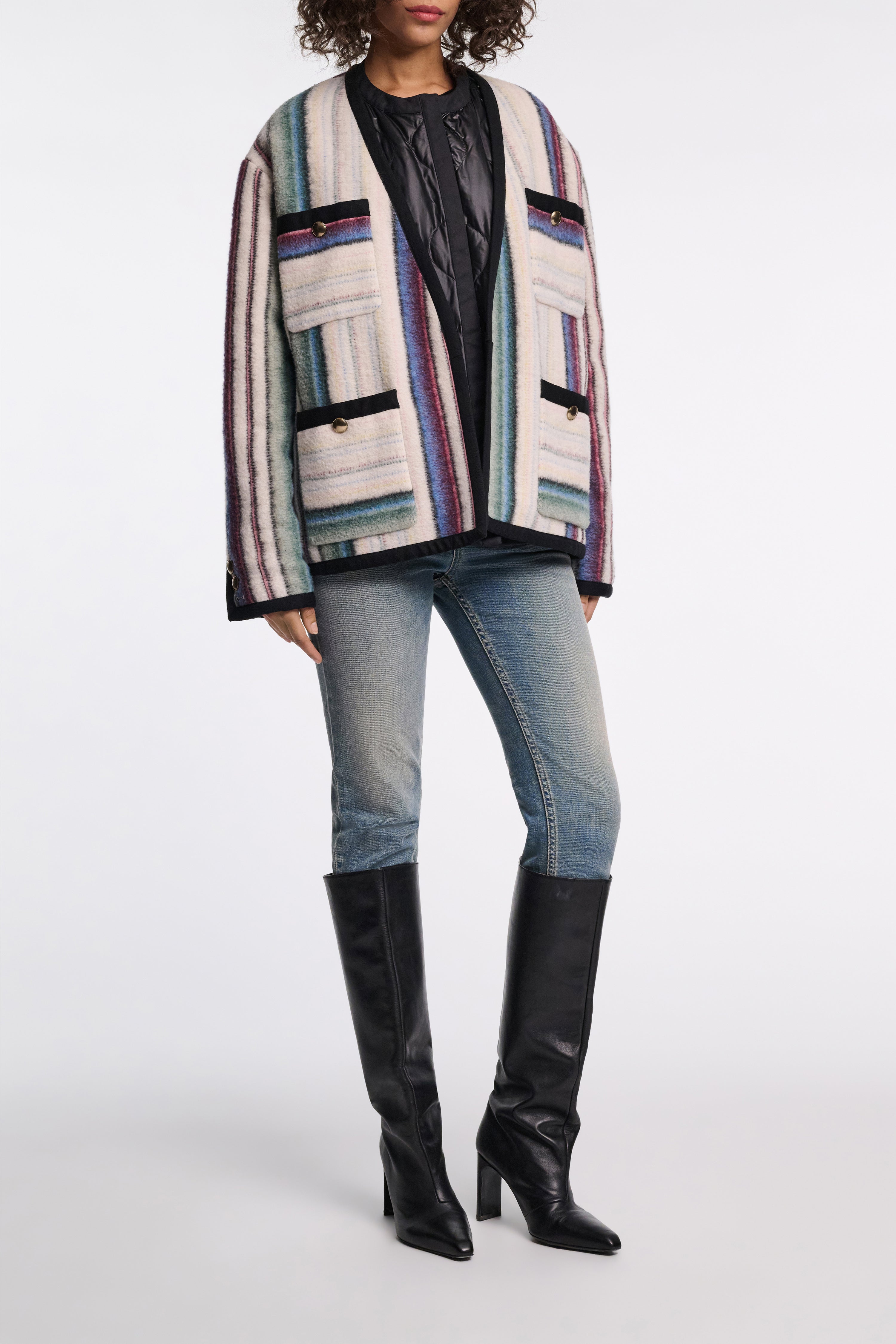 STRIPED COMFORT jacket