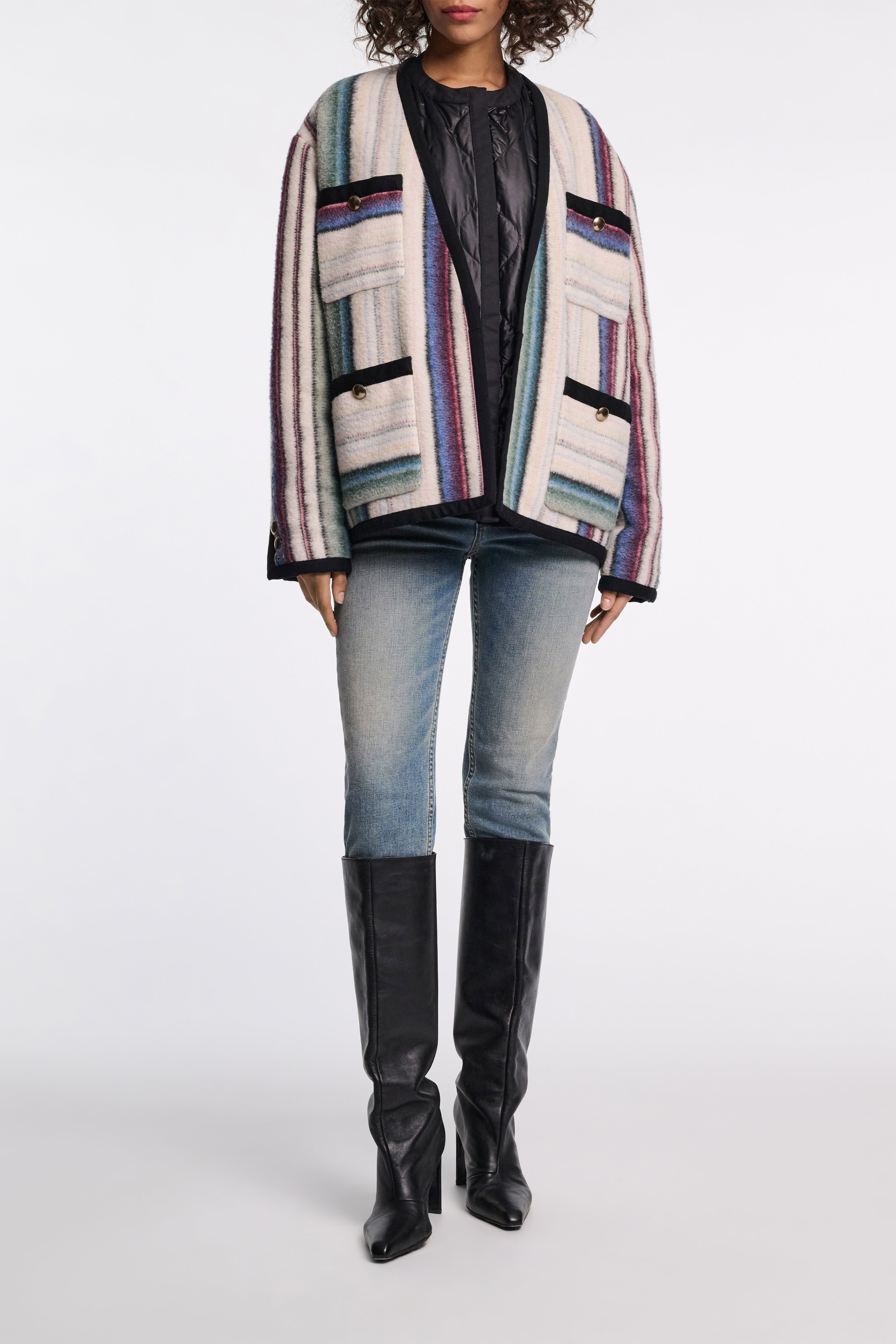 STRIPED COMFORT jacket