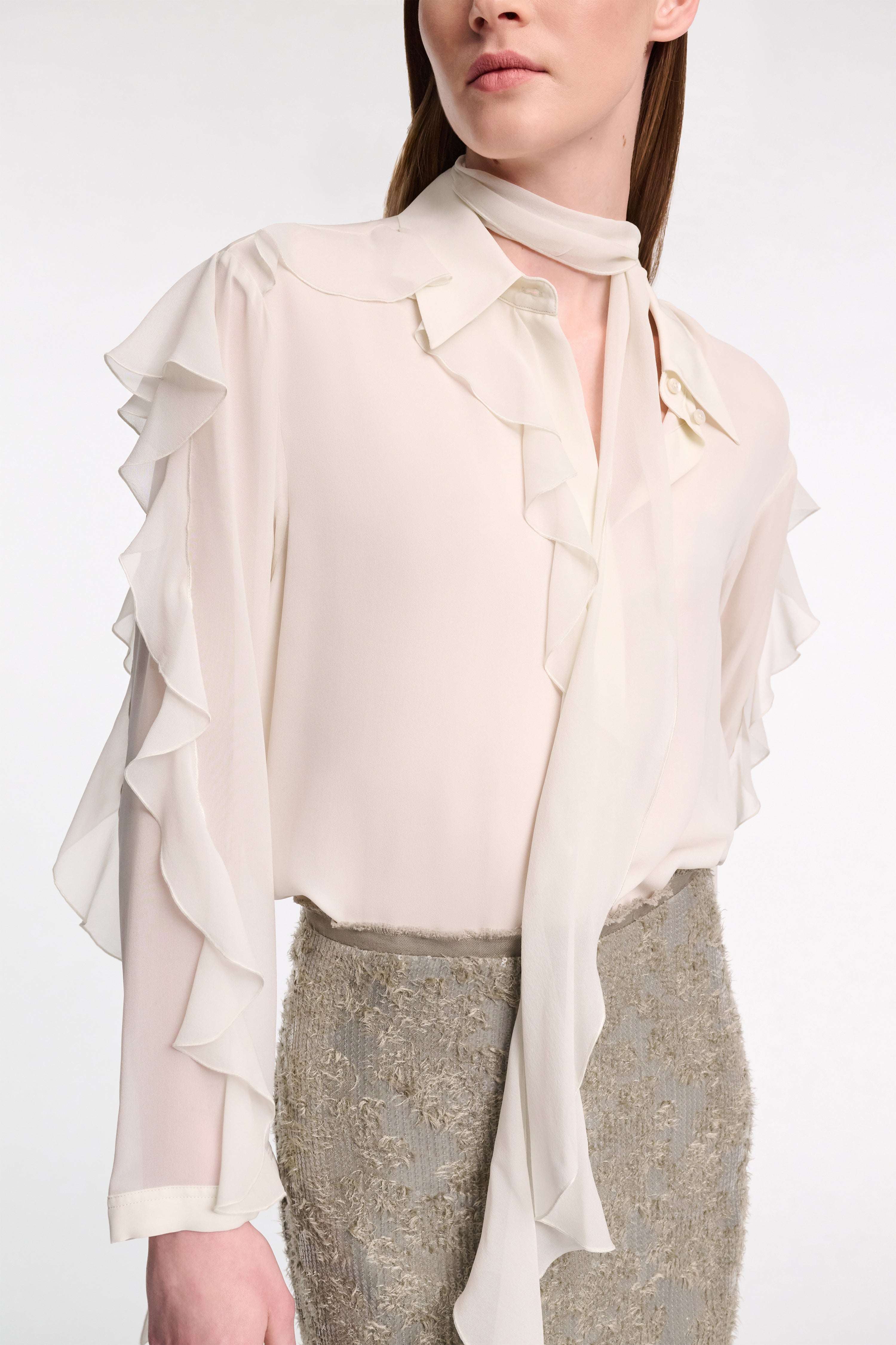 SHEER TWIST I blouse