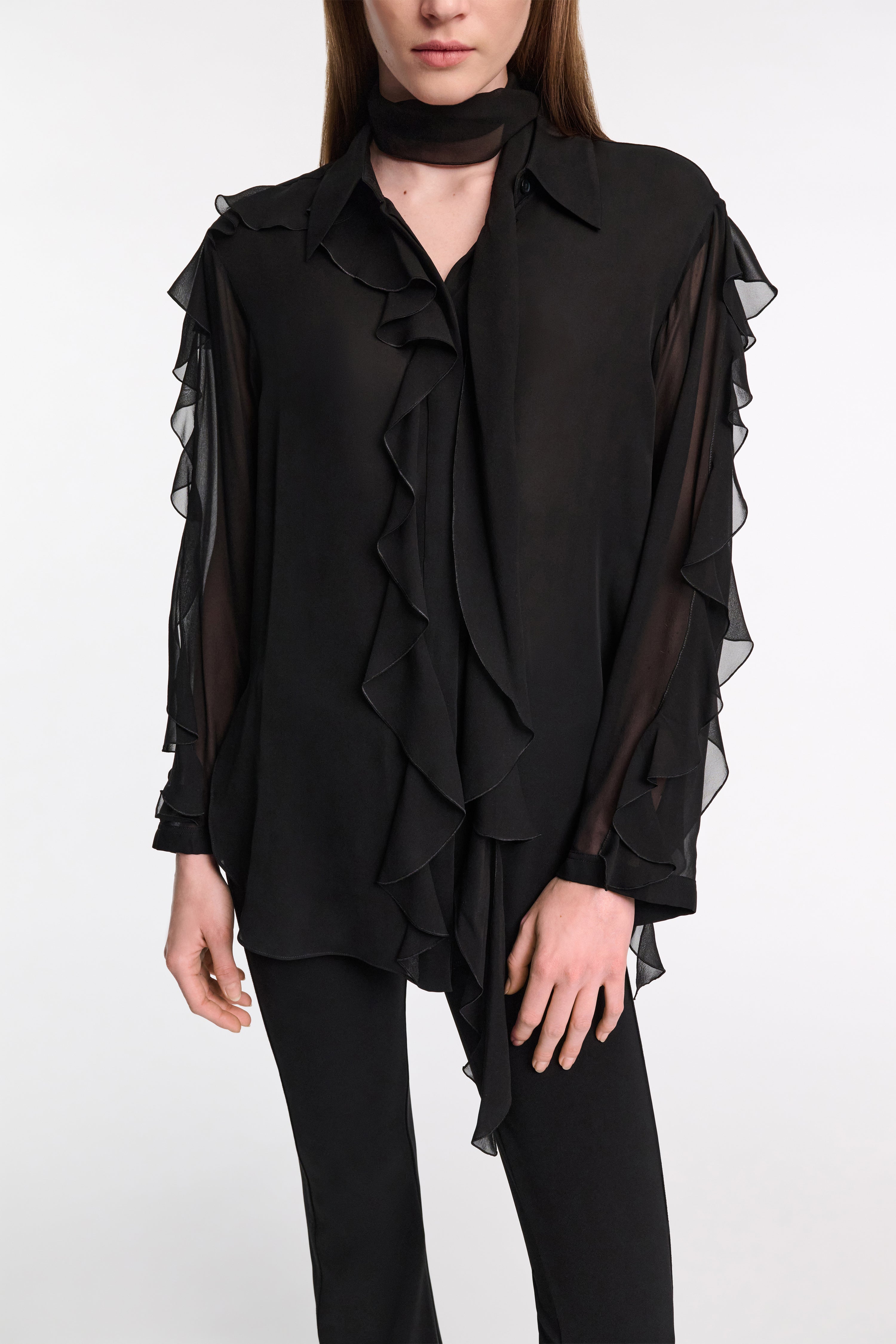 SHEER TWIST I blouse