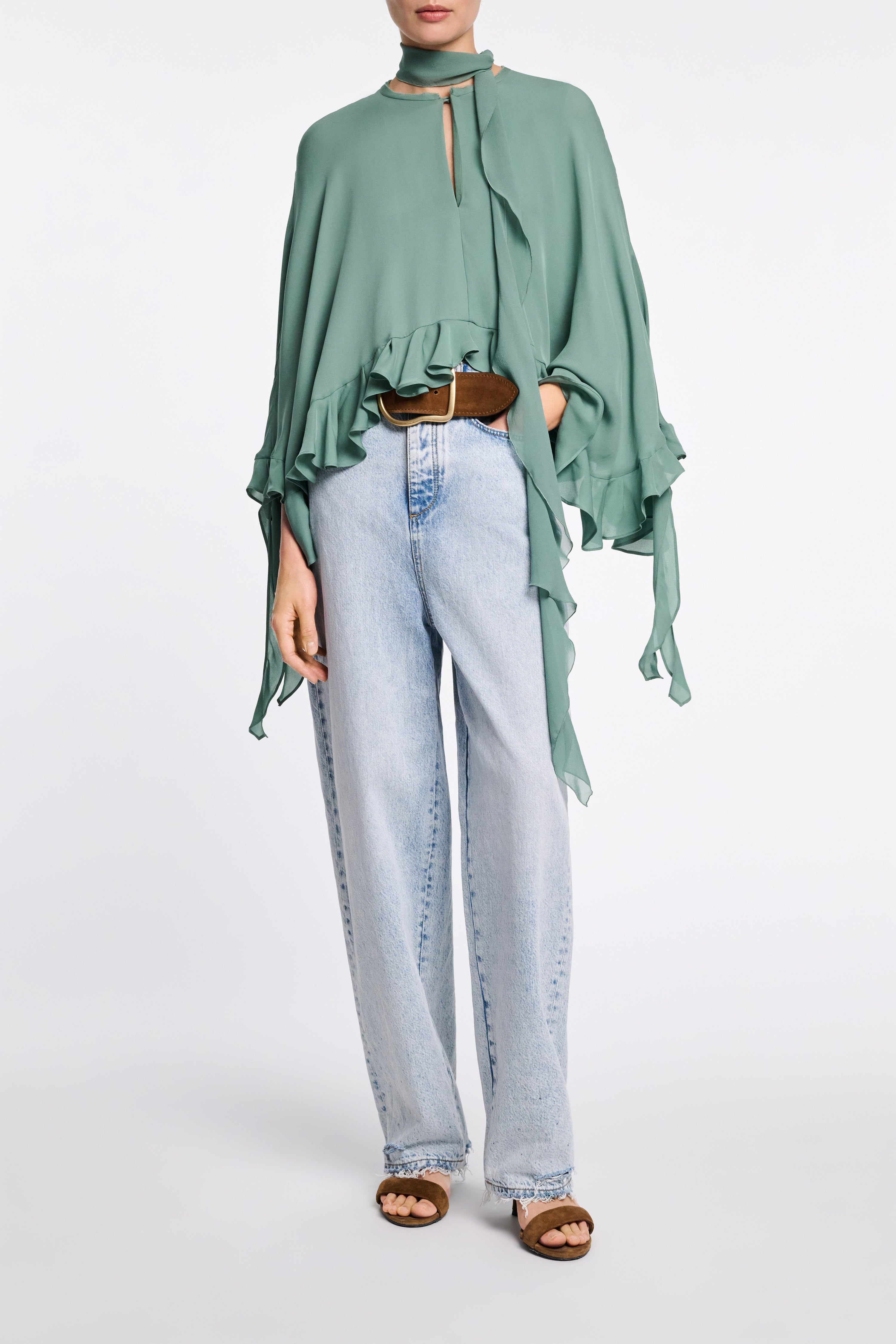 SHEER TWIST I blouse