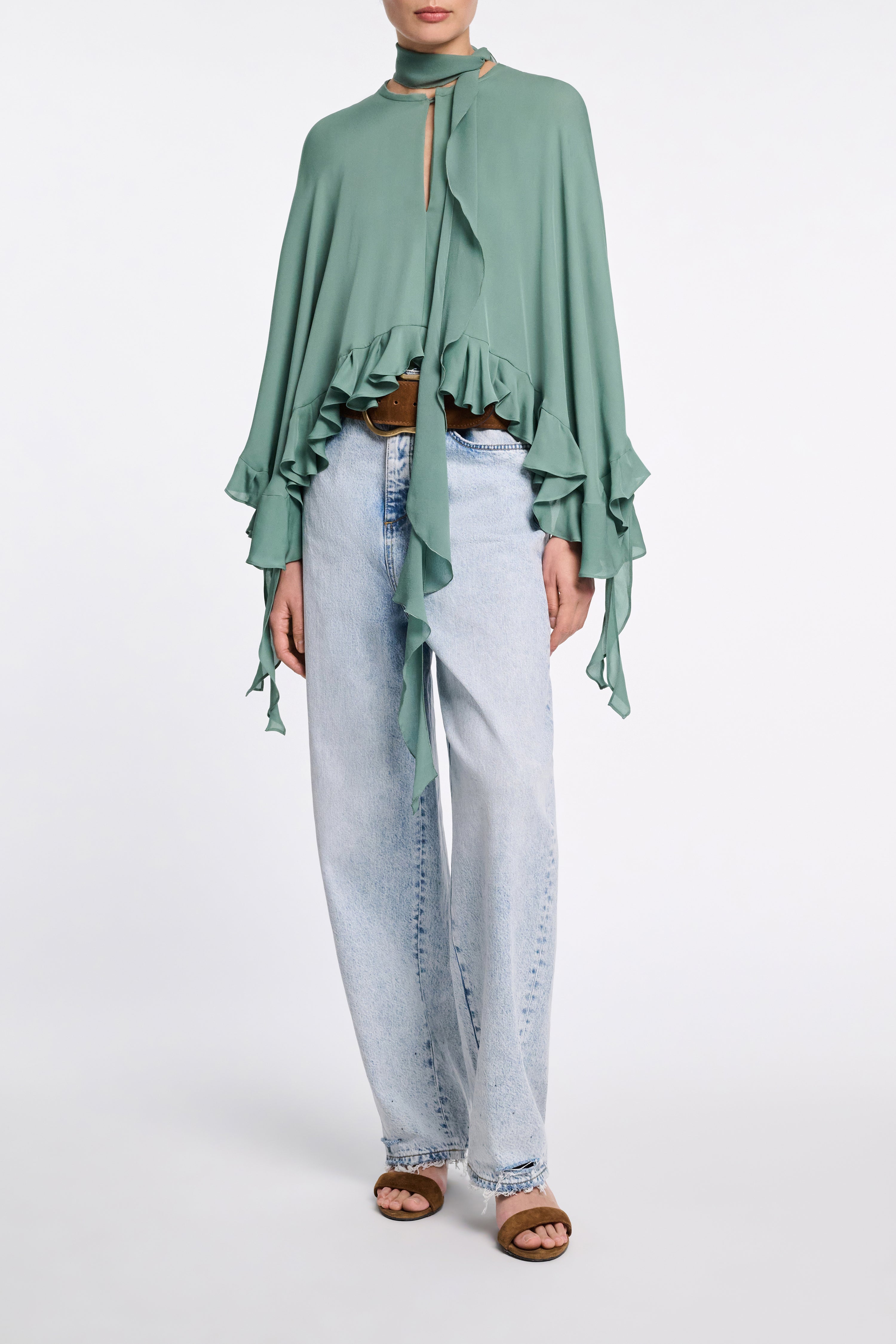 SHEER TWIST I blouse