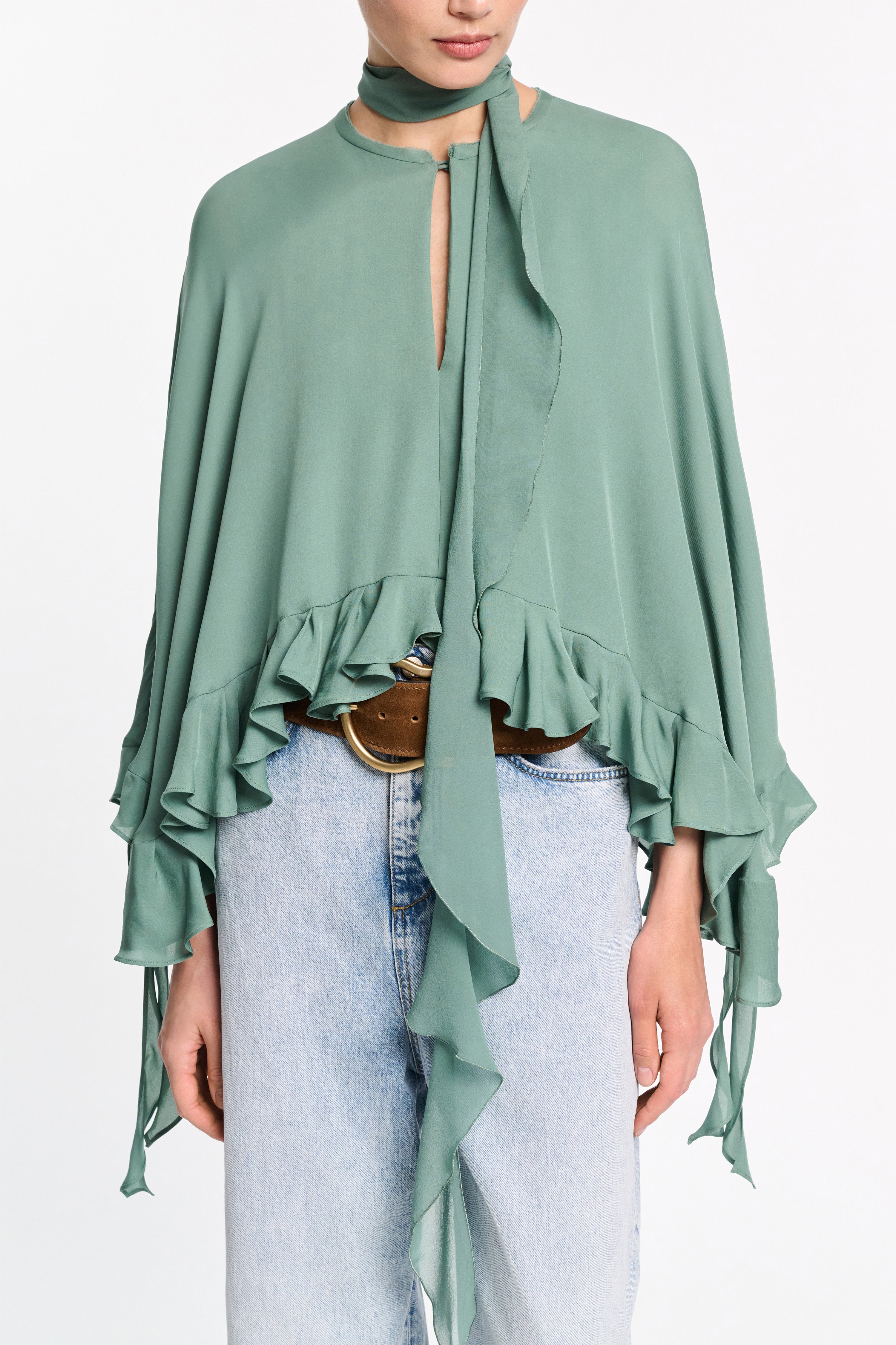 SHEER TWIST I blouse