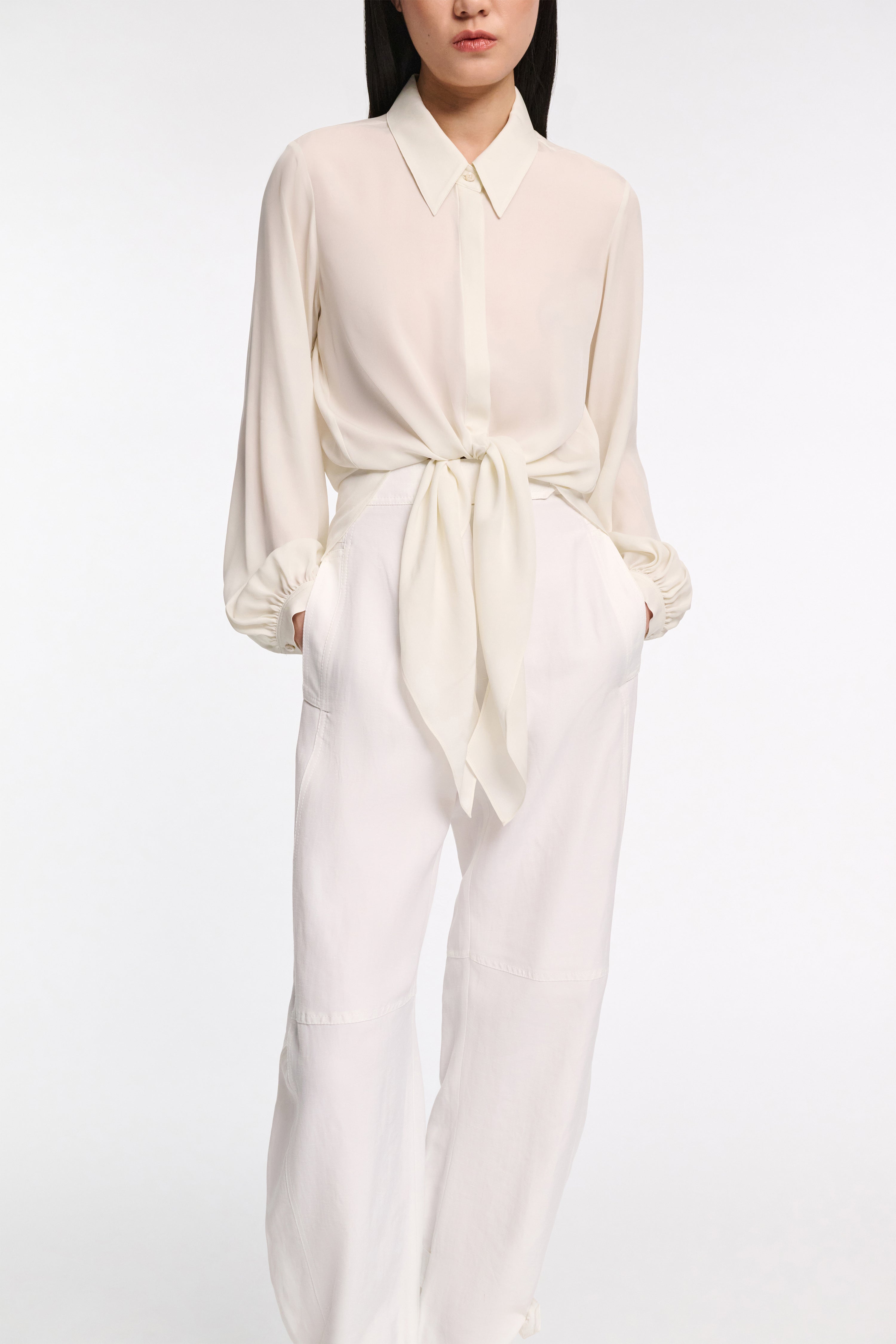 SHEER TWIST I blouse