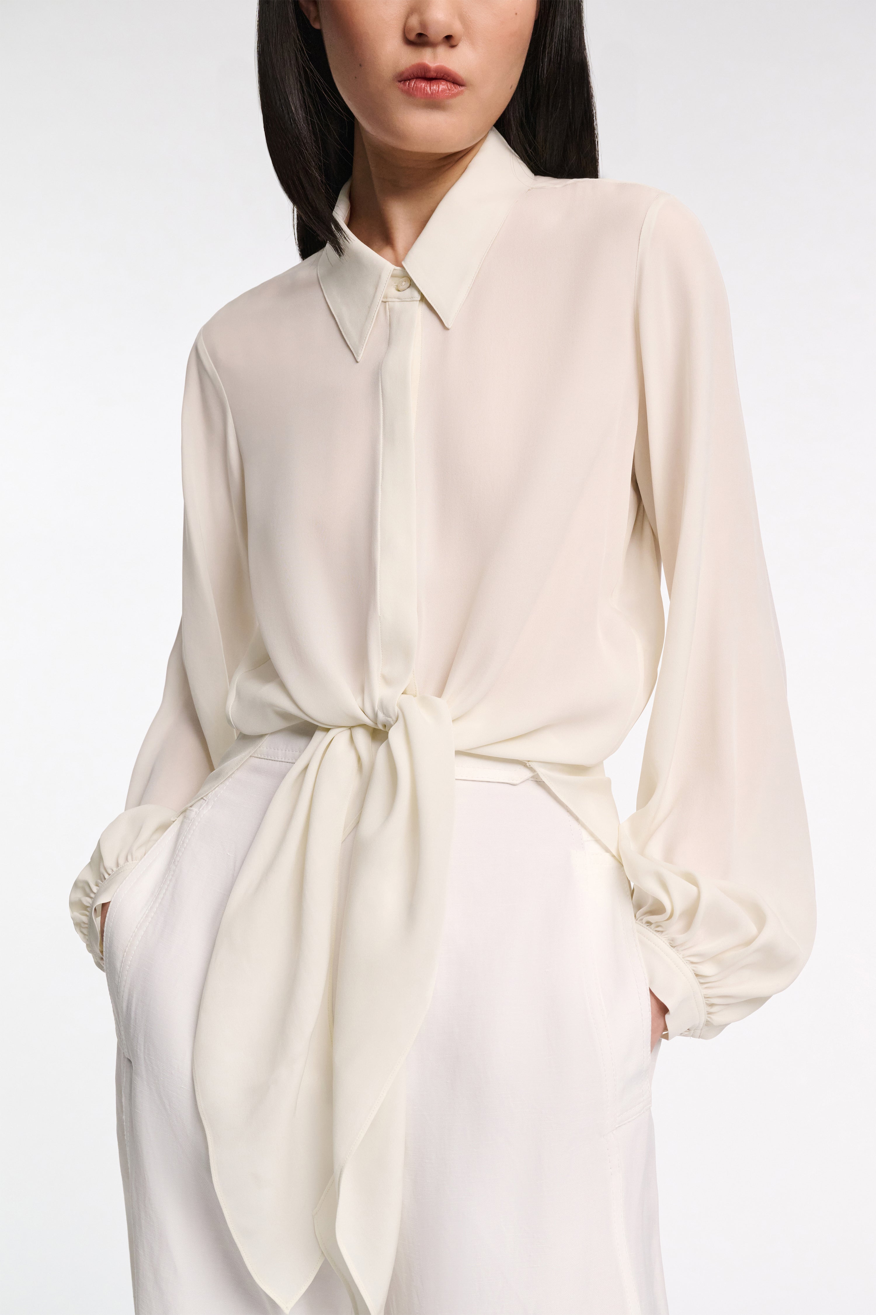 SHEER TWIST I blouse