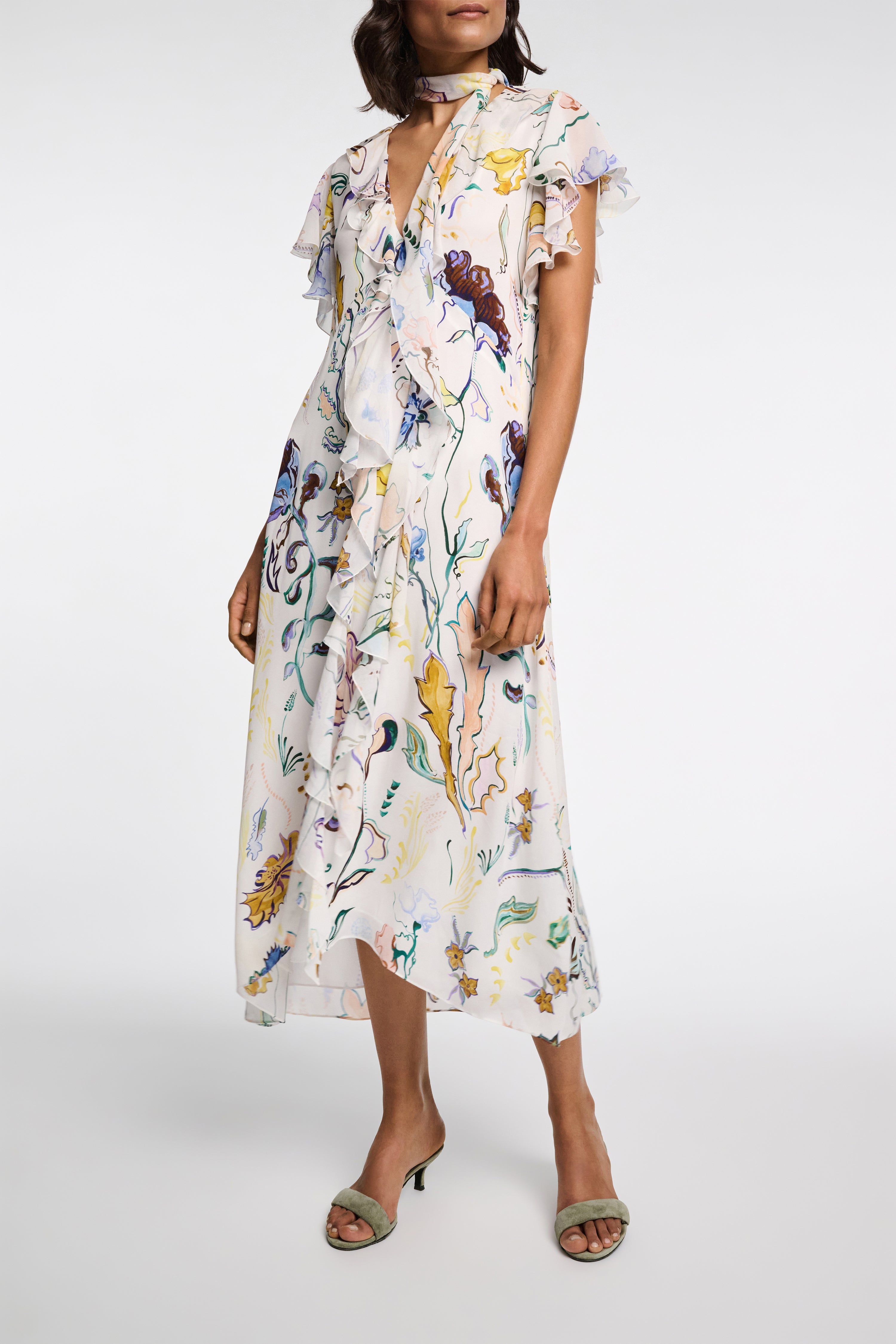 FLORAL TWIST dress