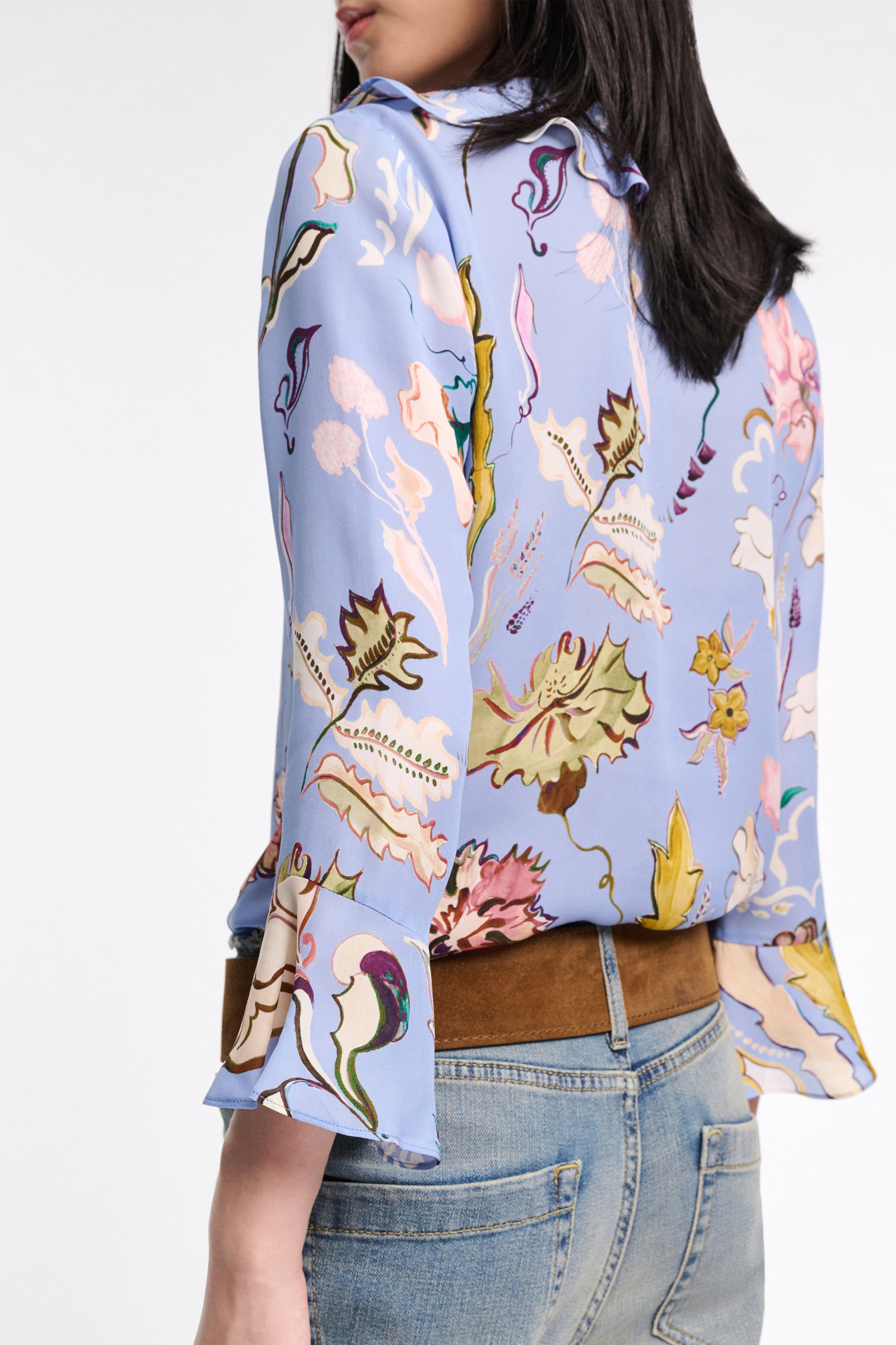 FLORAL TWIST blouse