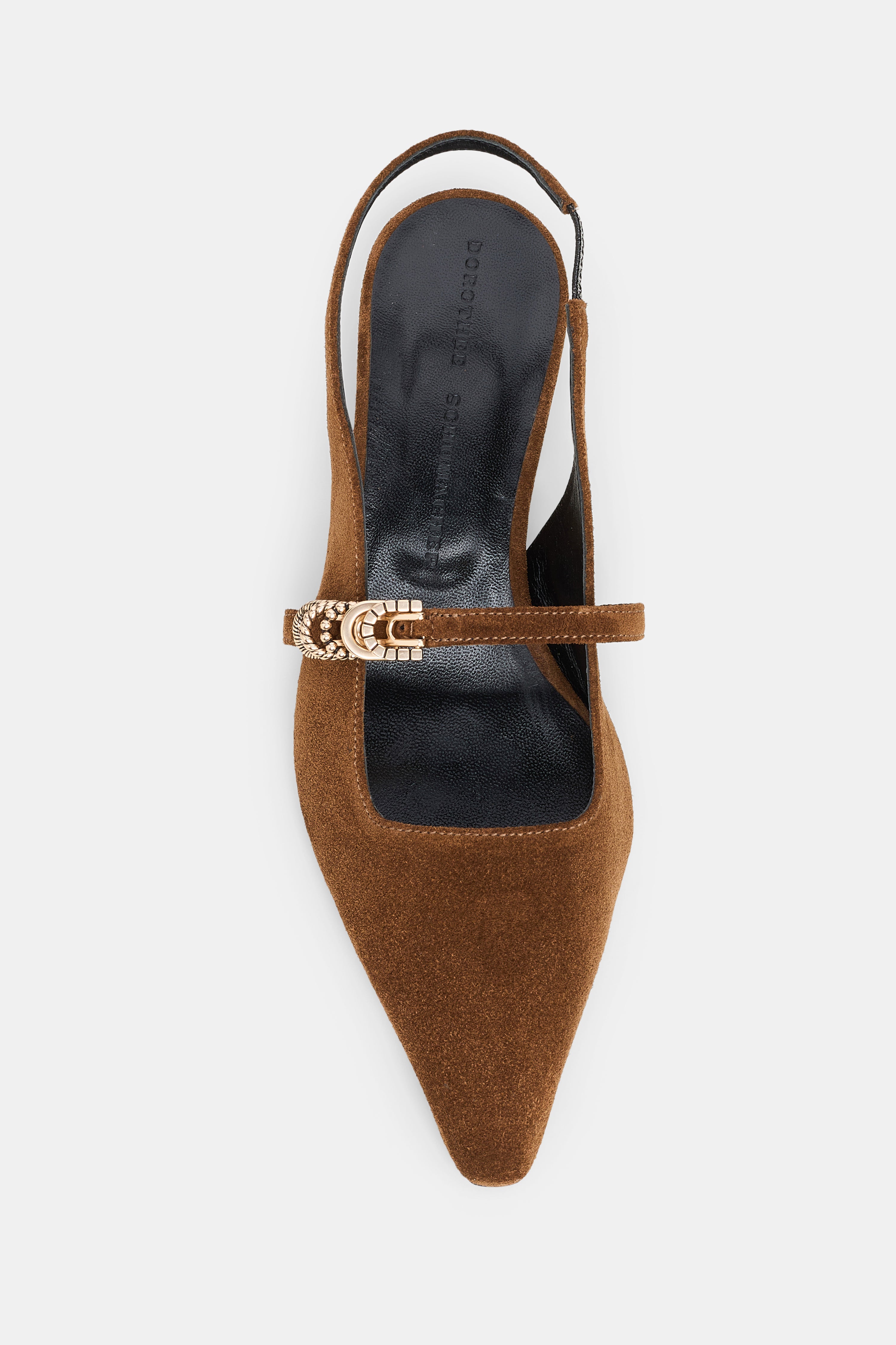 SUEDE SENSATION slingback flat