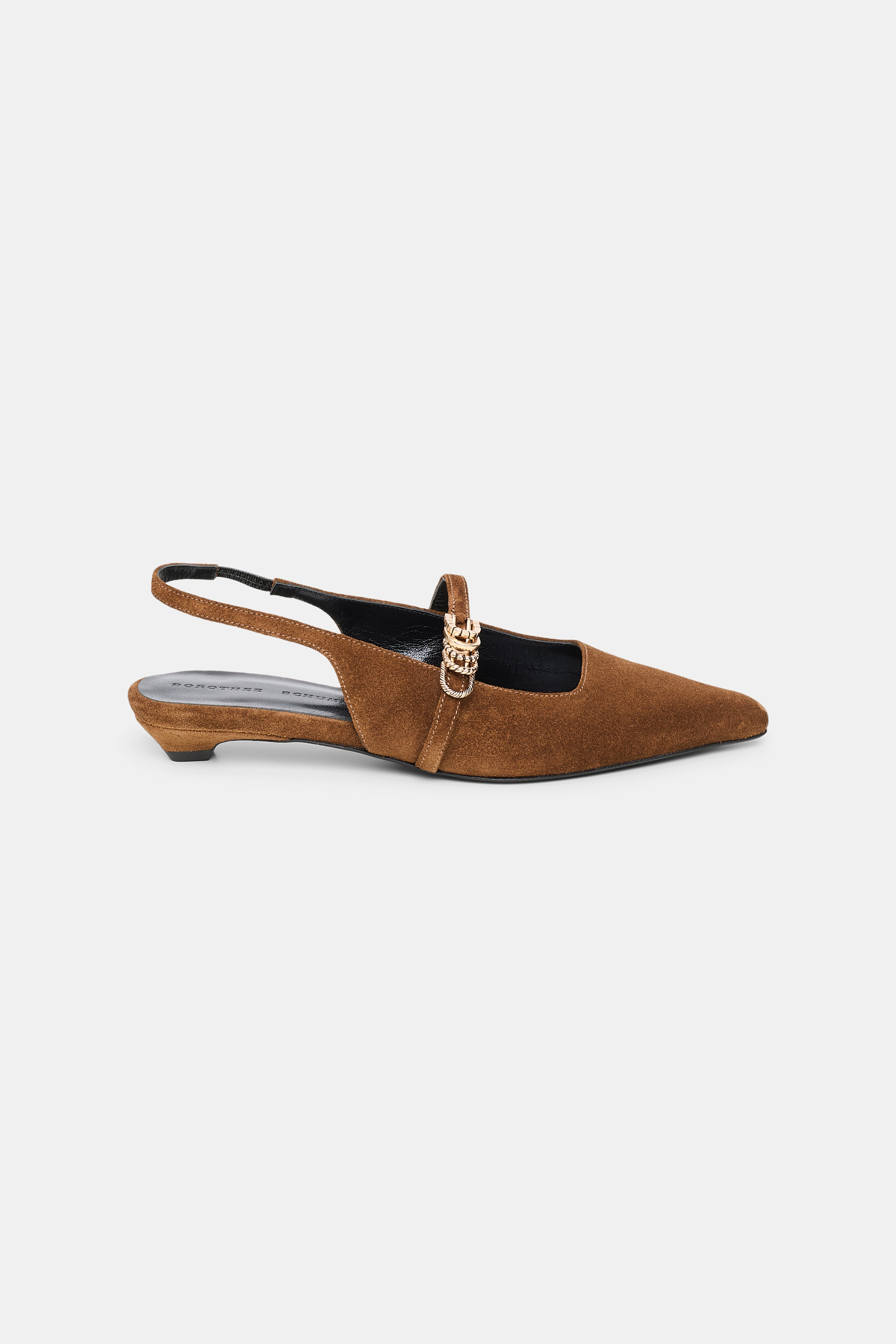 SUEDE SENSATION slingback flat