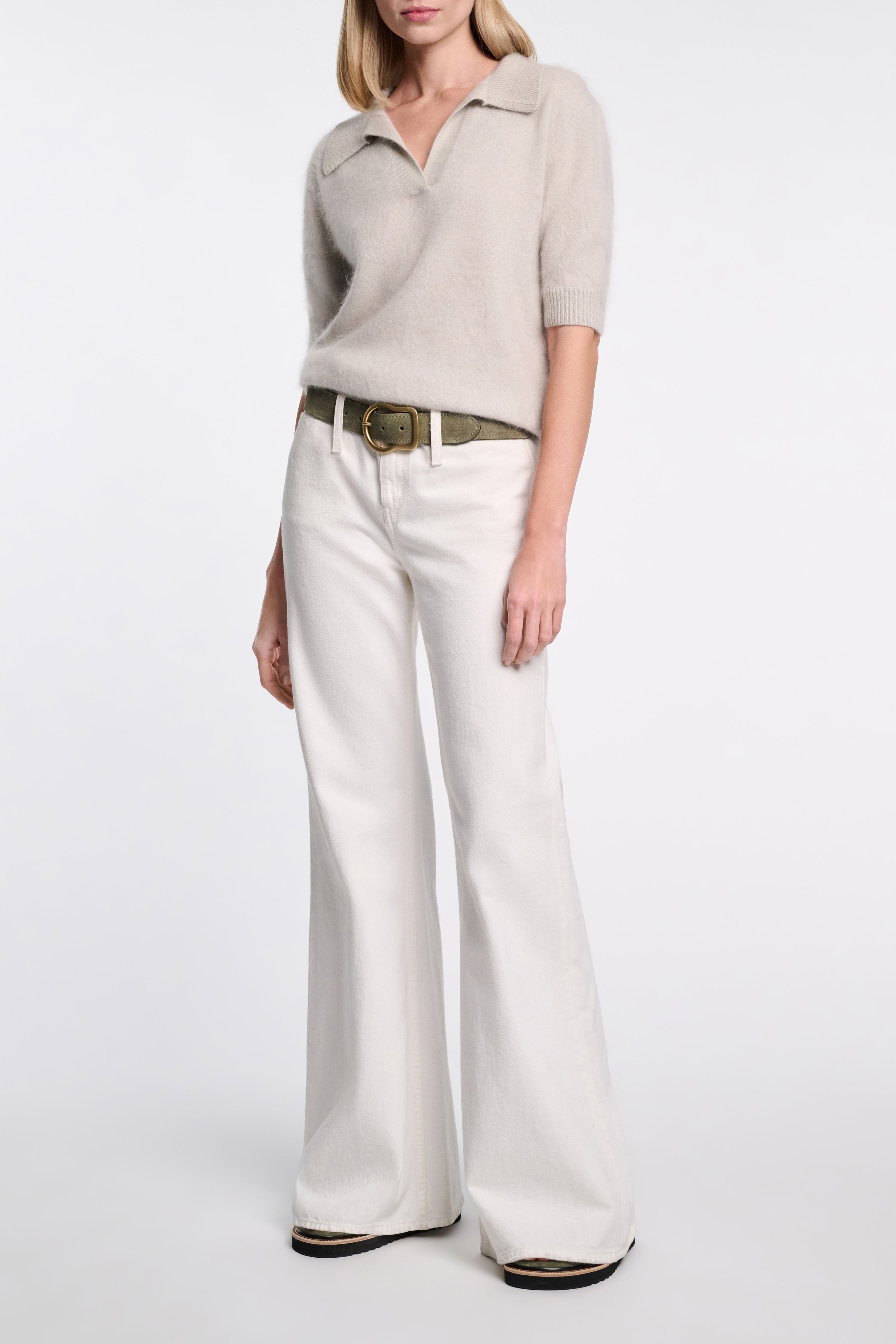 SUEDE SENSATION 4cm waxed belt