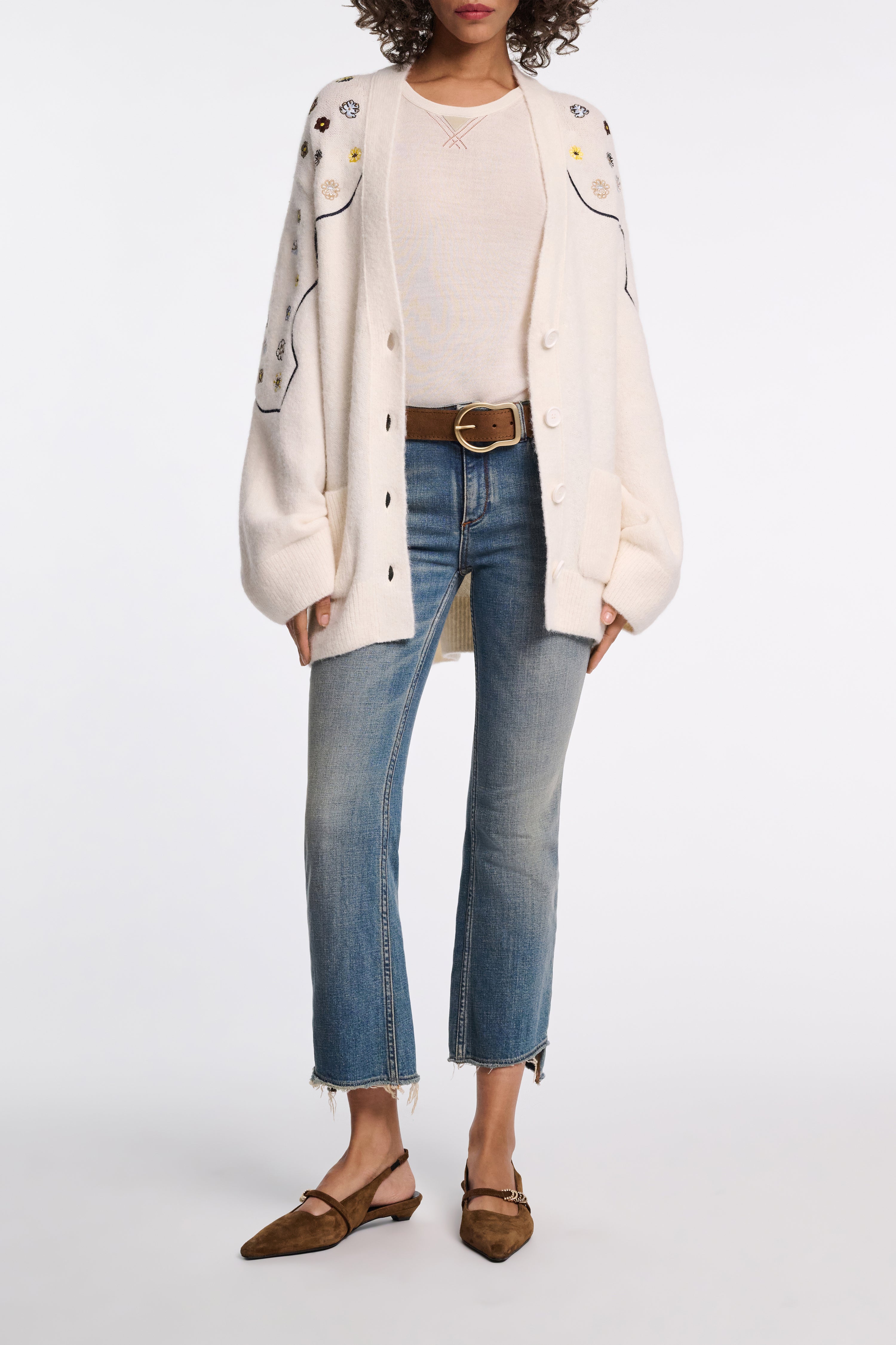 SUEDE SENSATION 4cm waxed belt