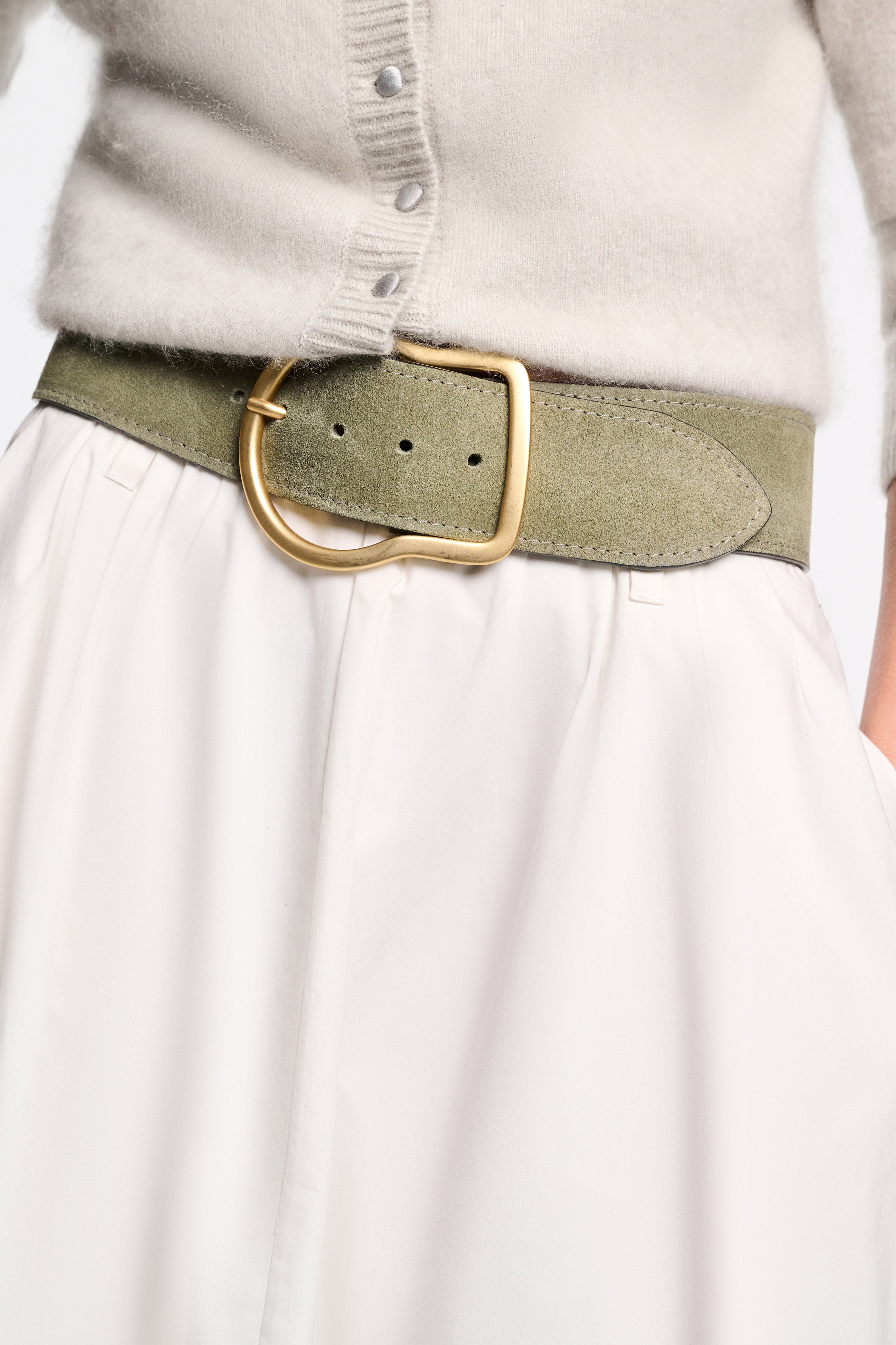 SUEDE SENSATION 6cm waxed belt