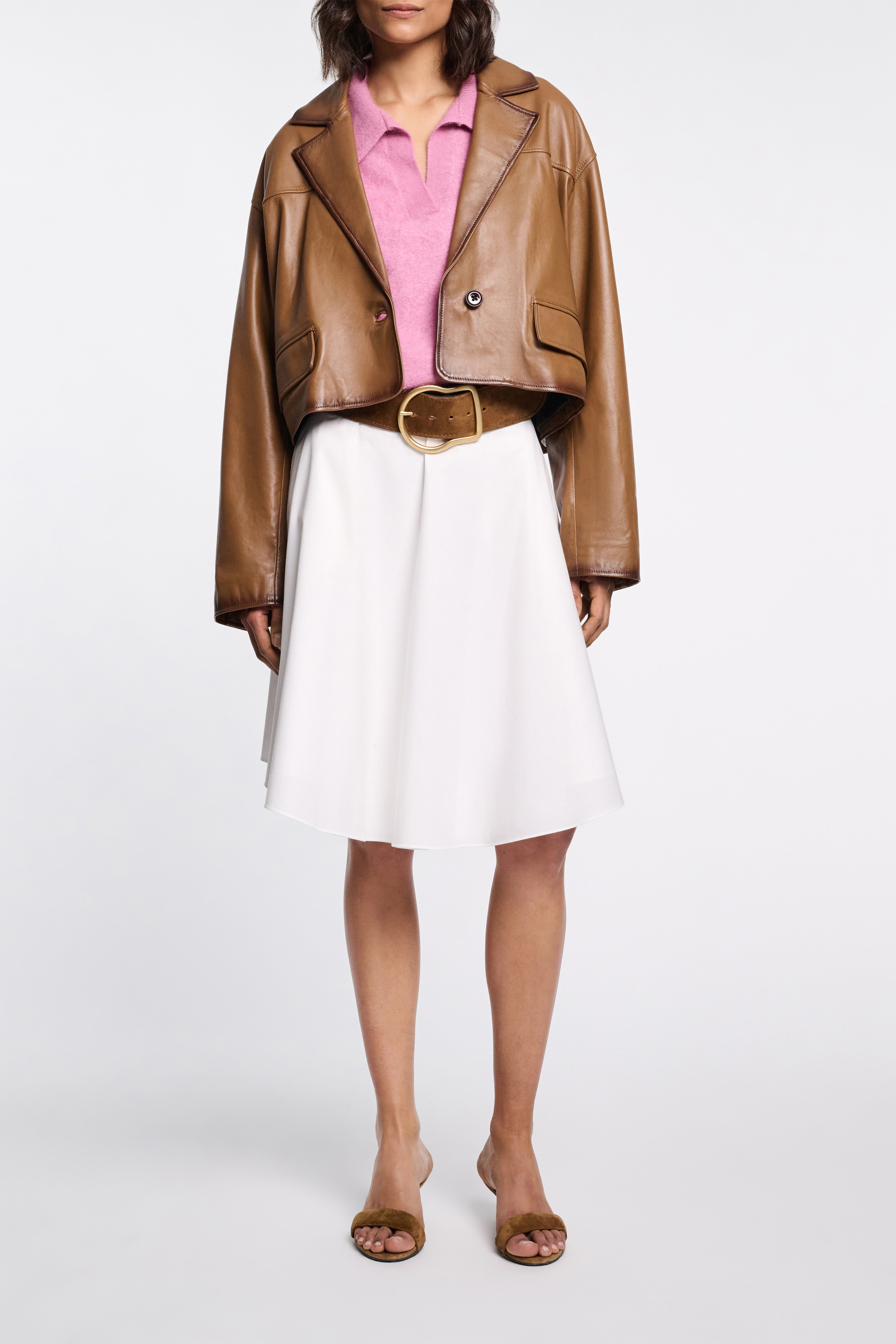 SUEDE SENSATION 6cm waxed belt