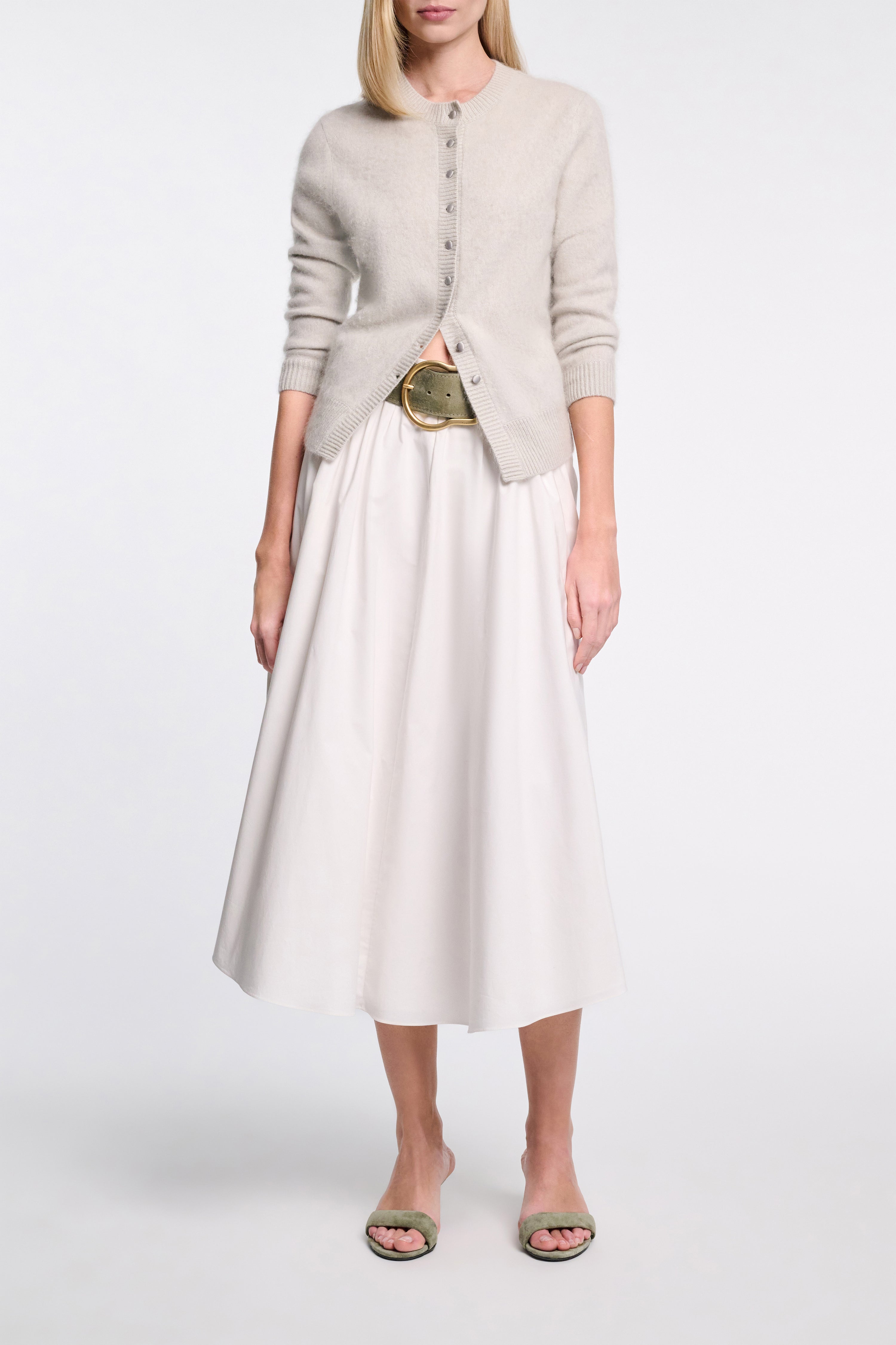 SUEDE SENSATION kitten heel sandal