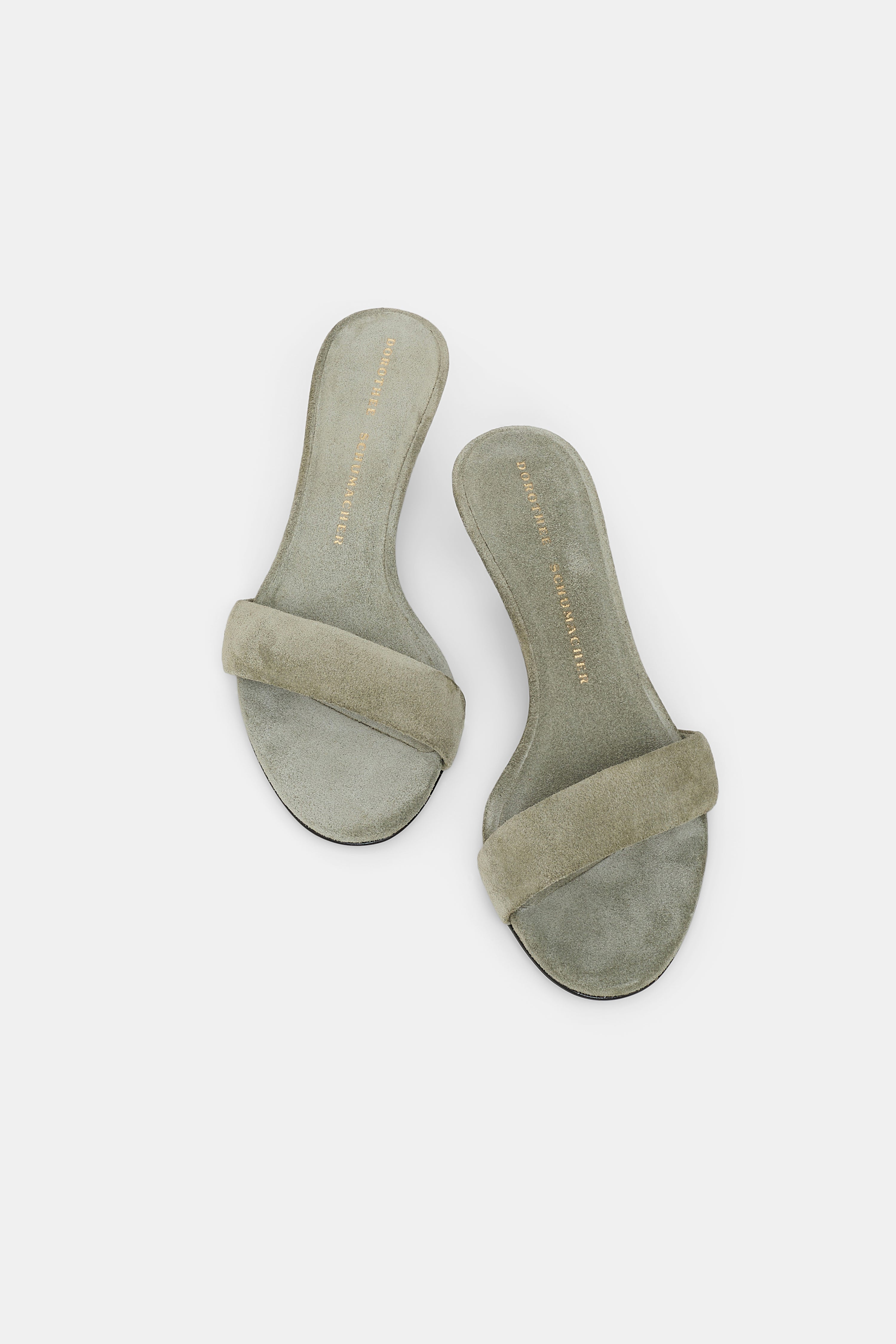 SUEDE SENSATION kitten heel sandal