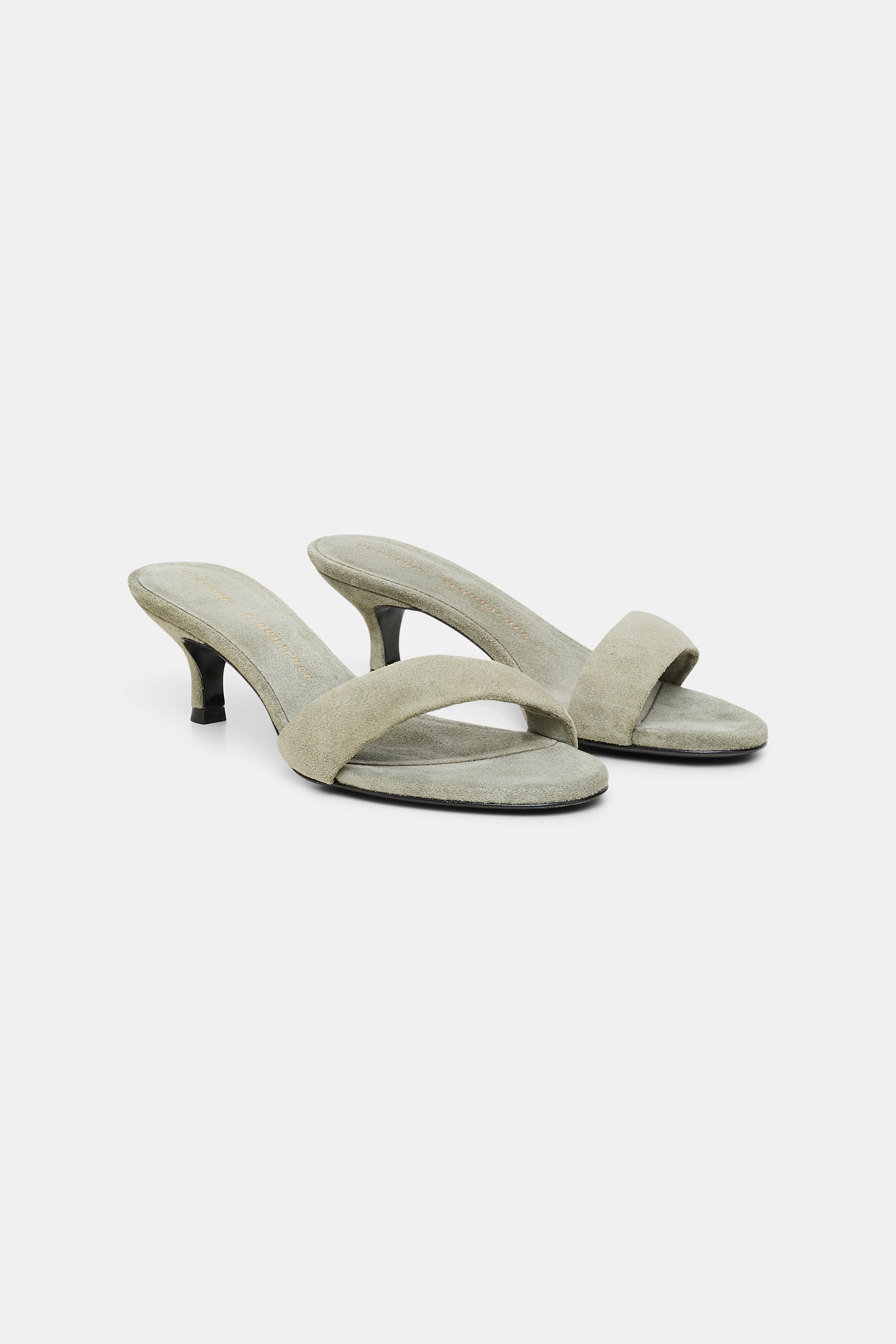 SUEDE SENSATION kitten heel sandal