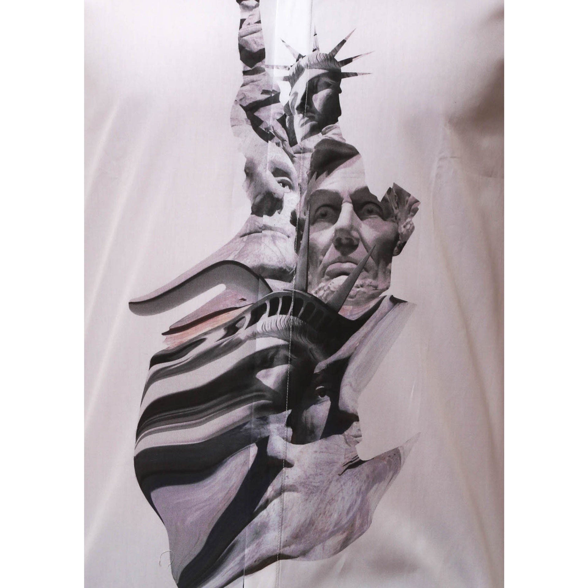 Neil Barrett-Neil Barrett State Of Liberty Cotton Shirt-MEN CLOTHING-Black-Deal-Outlet-by-ARCHIVIST