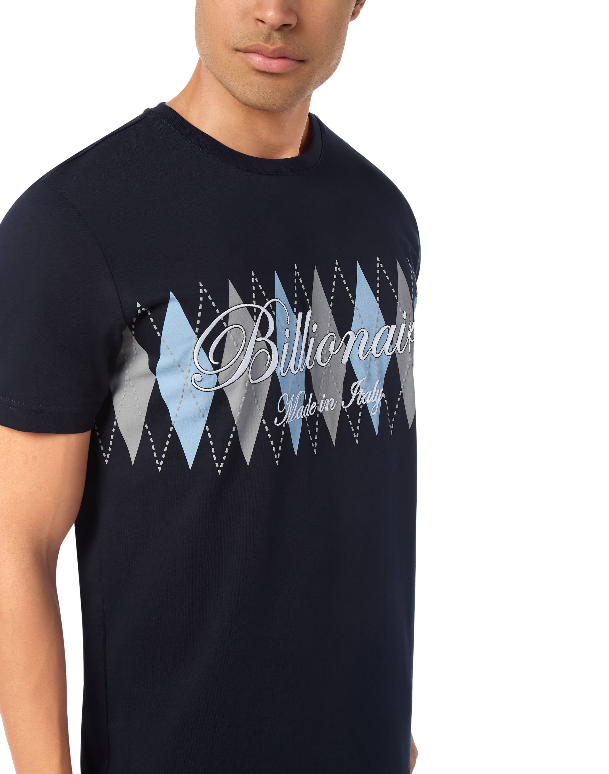Embroidered T-shirt Round Neck SS