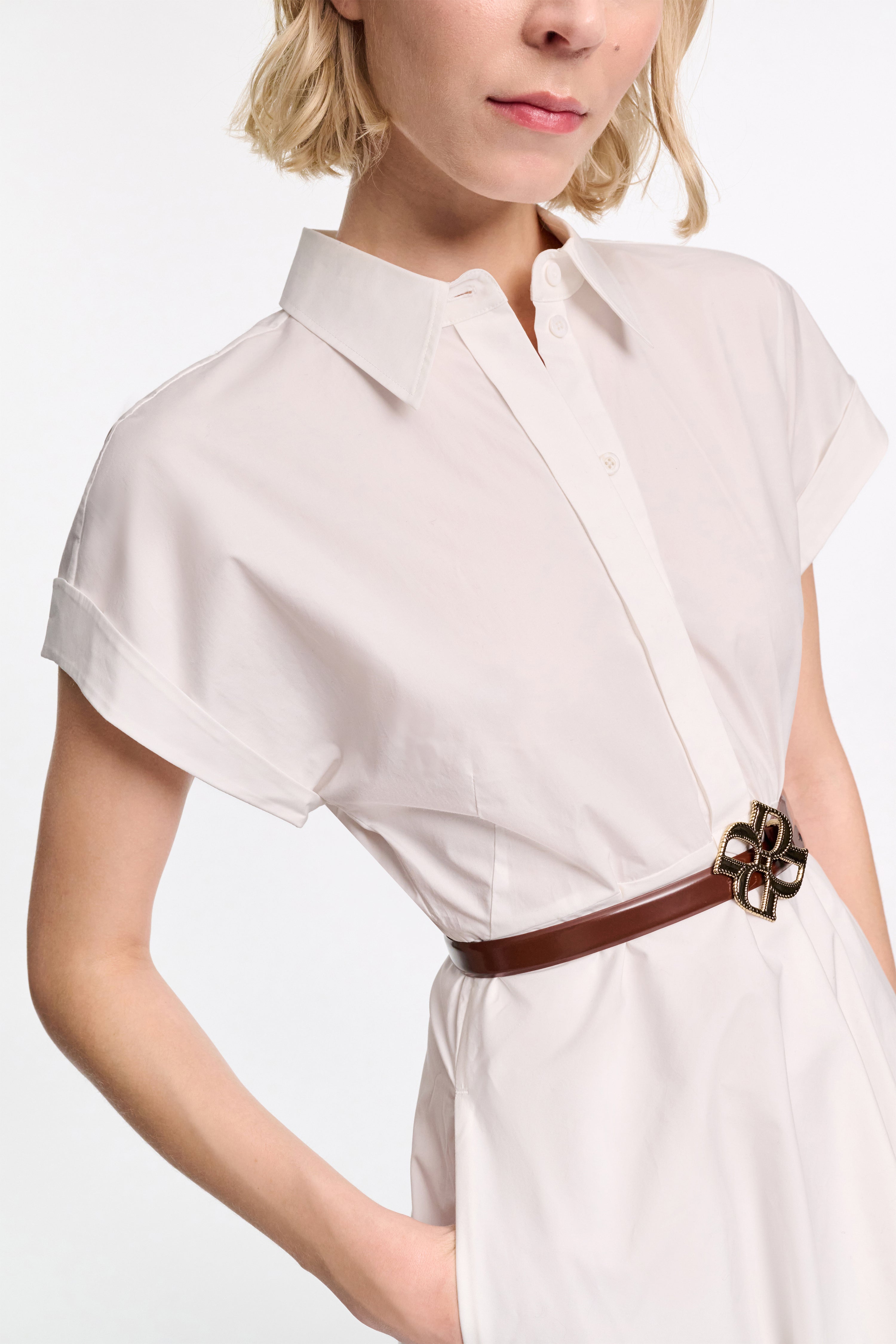 POPLIN POWER dress