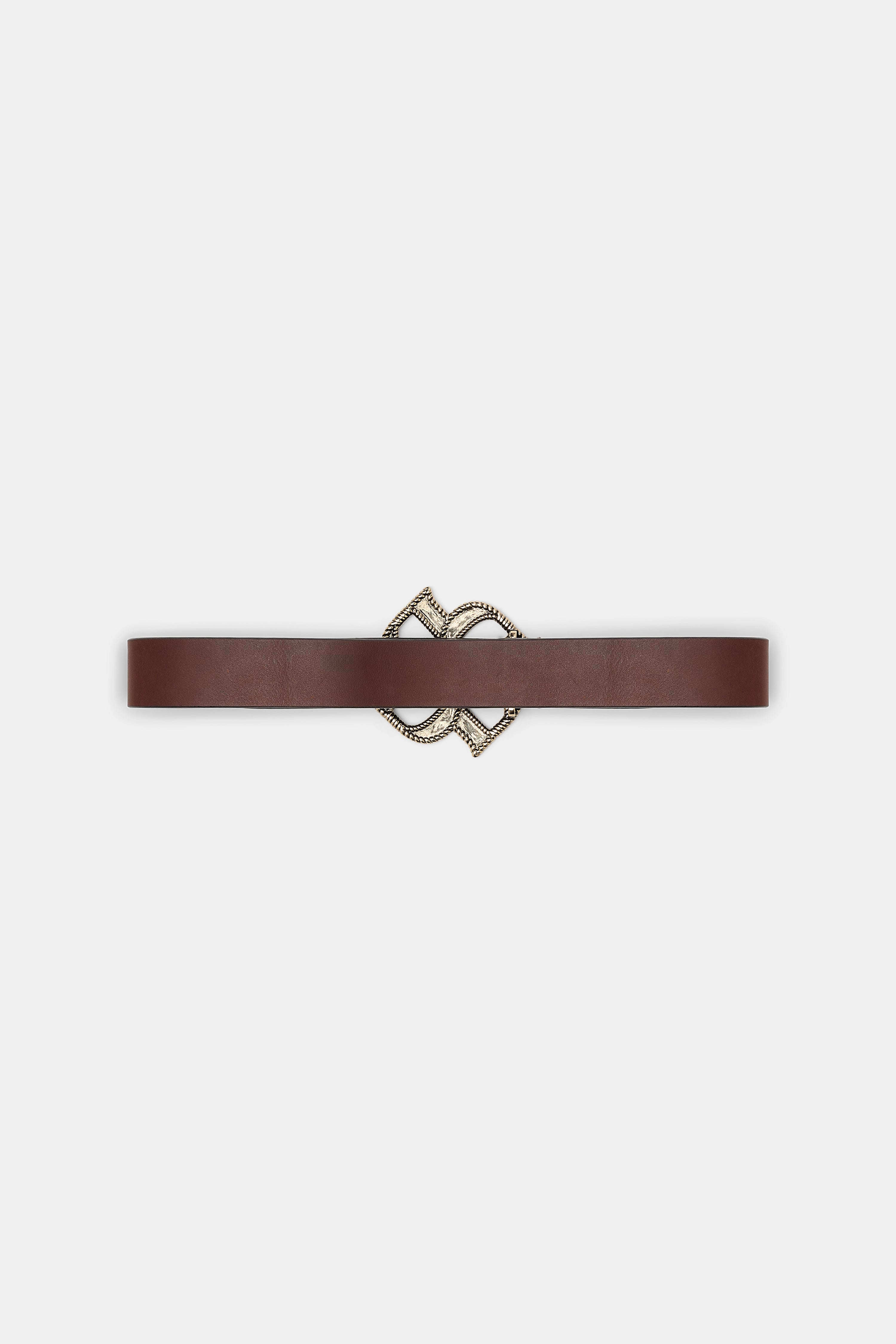 VINTAGE ROSE drose belt 4cm vintage cuoio
