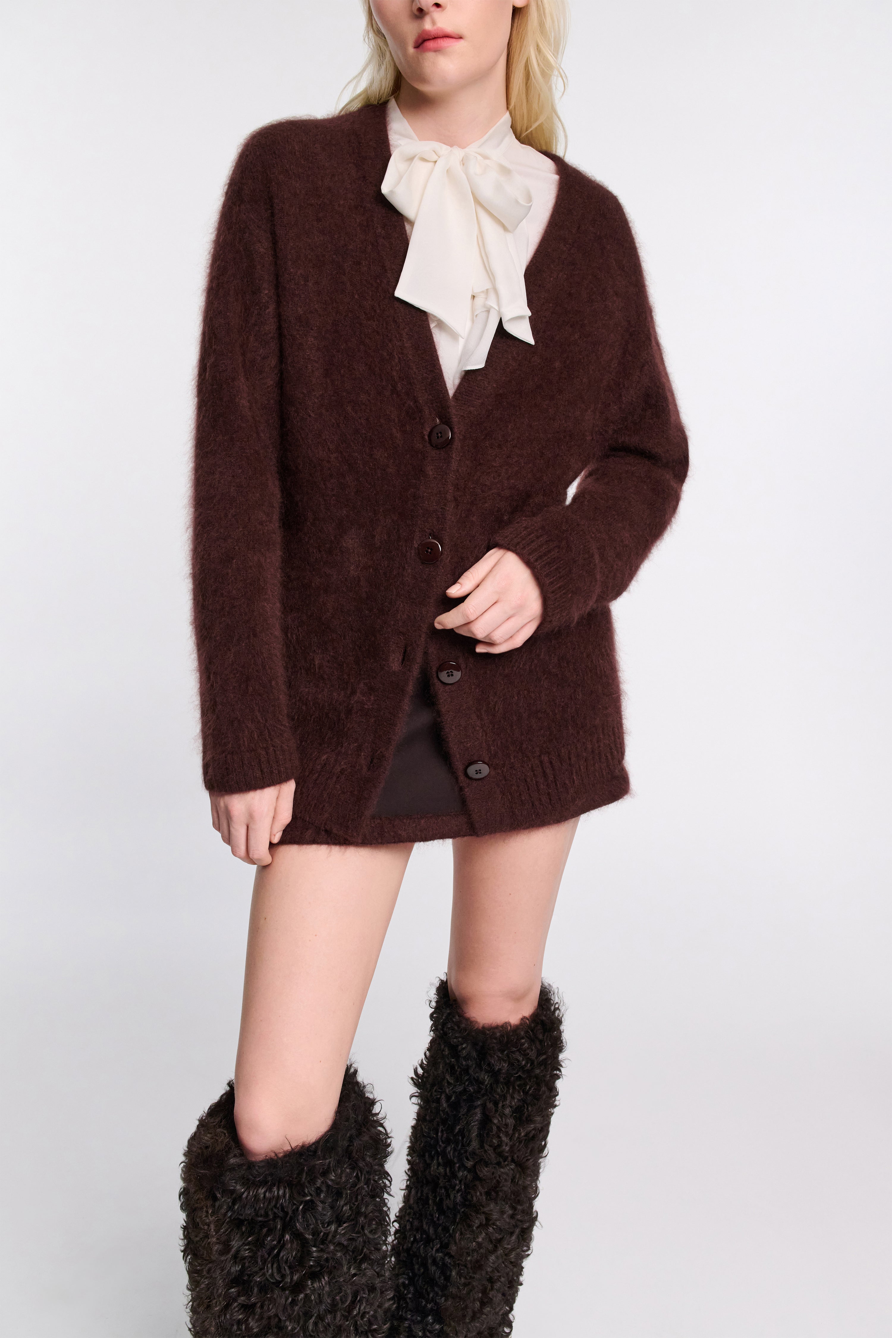 FLUFFY STATEMENT cardigan