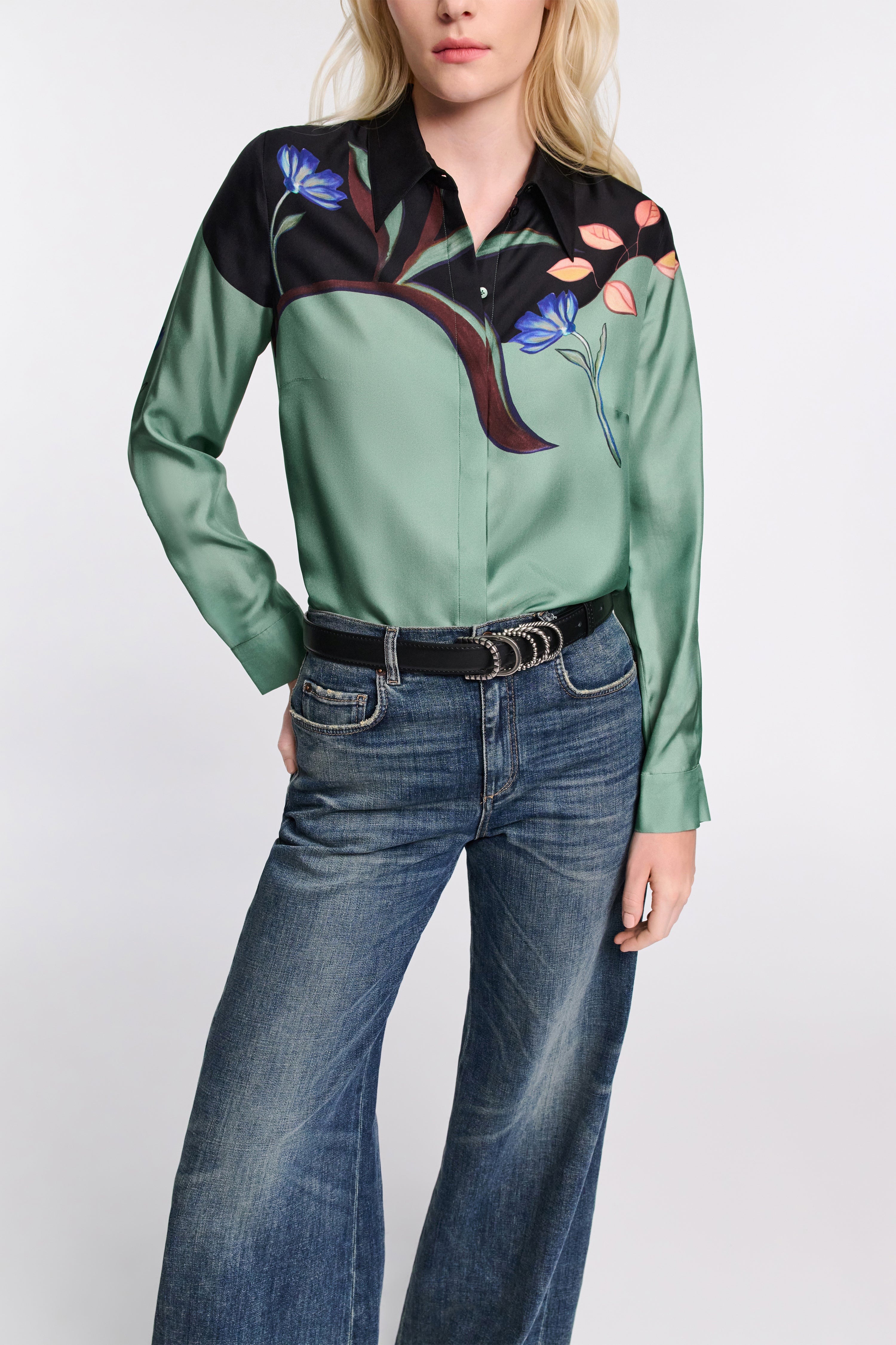 SEDUCTIVE BLOOM blouse