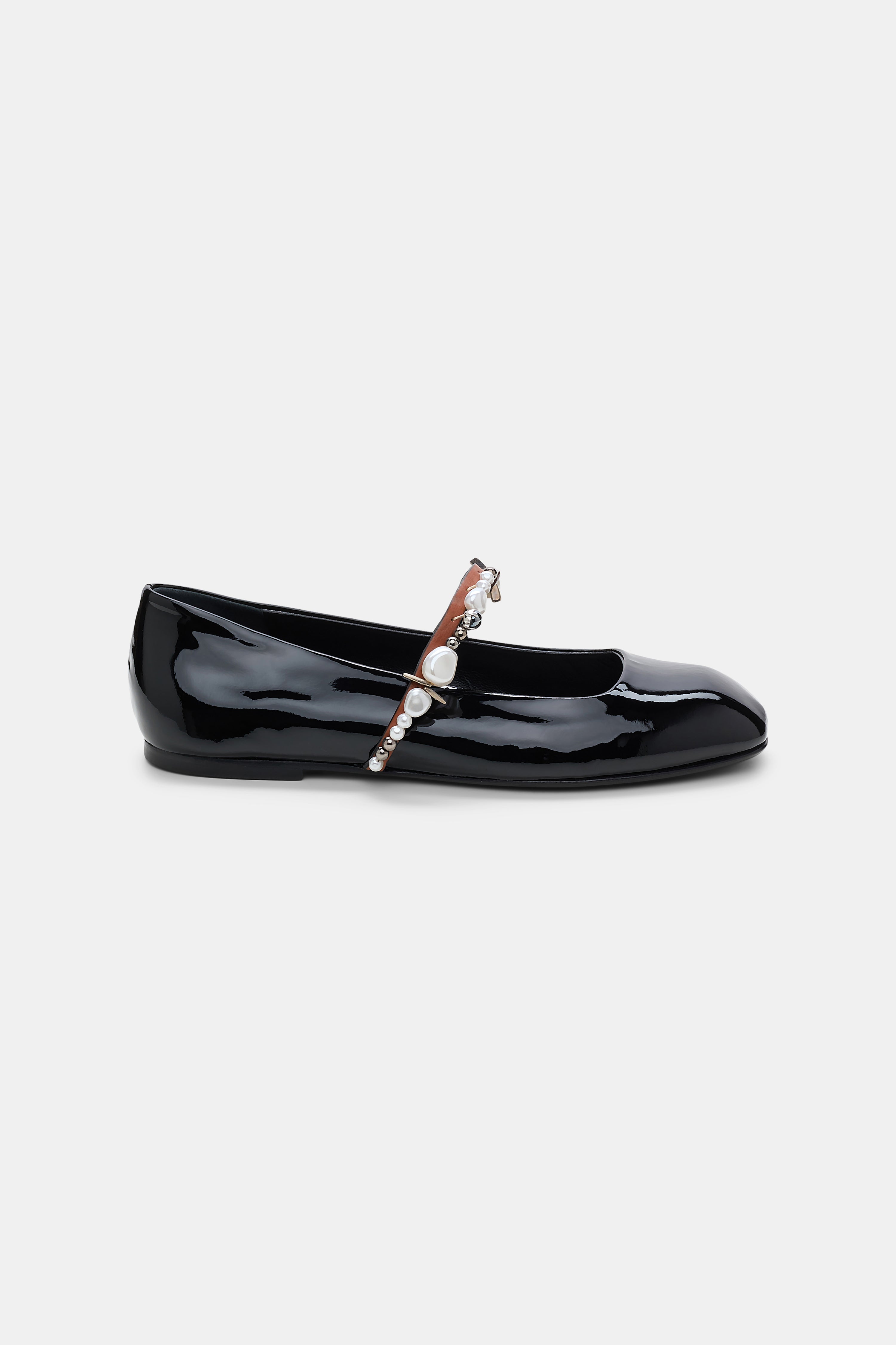 GLOSSY SHINE Embellished Mary-Jane