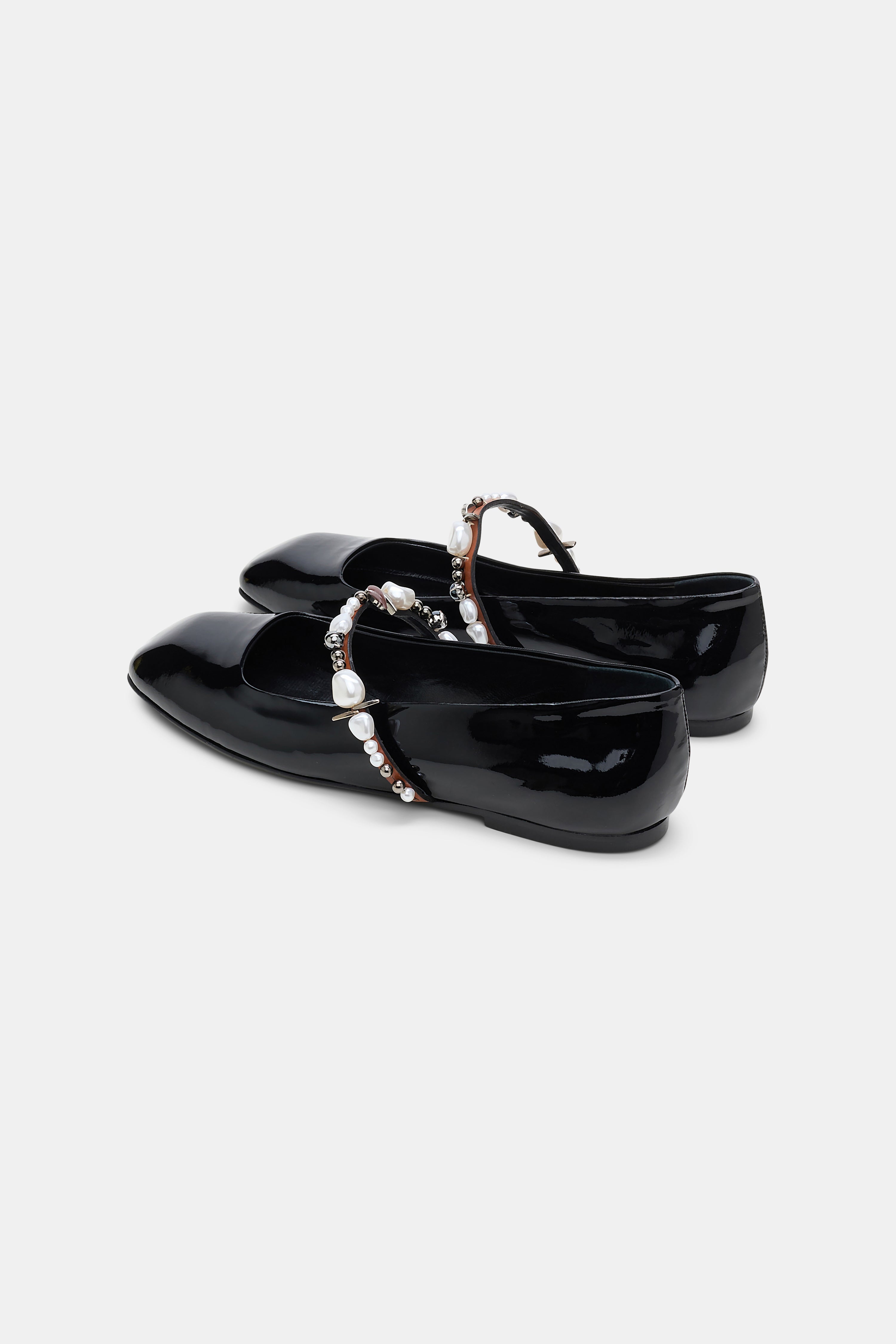 GLOSSY SHINE Embellished Mary-Jane