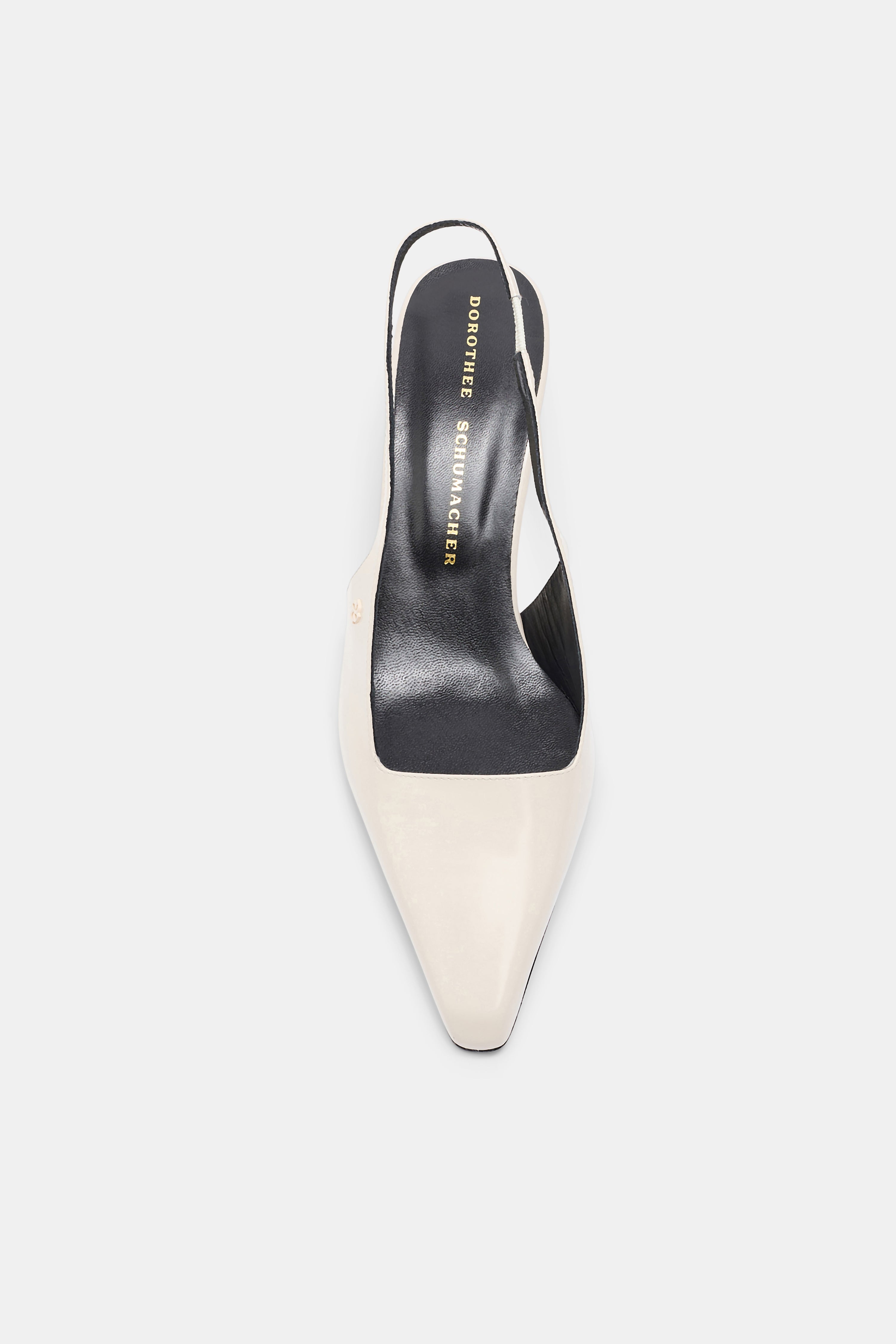 SUBTLE SHINE Wedge Slingback