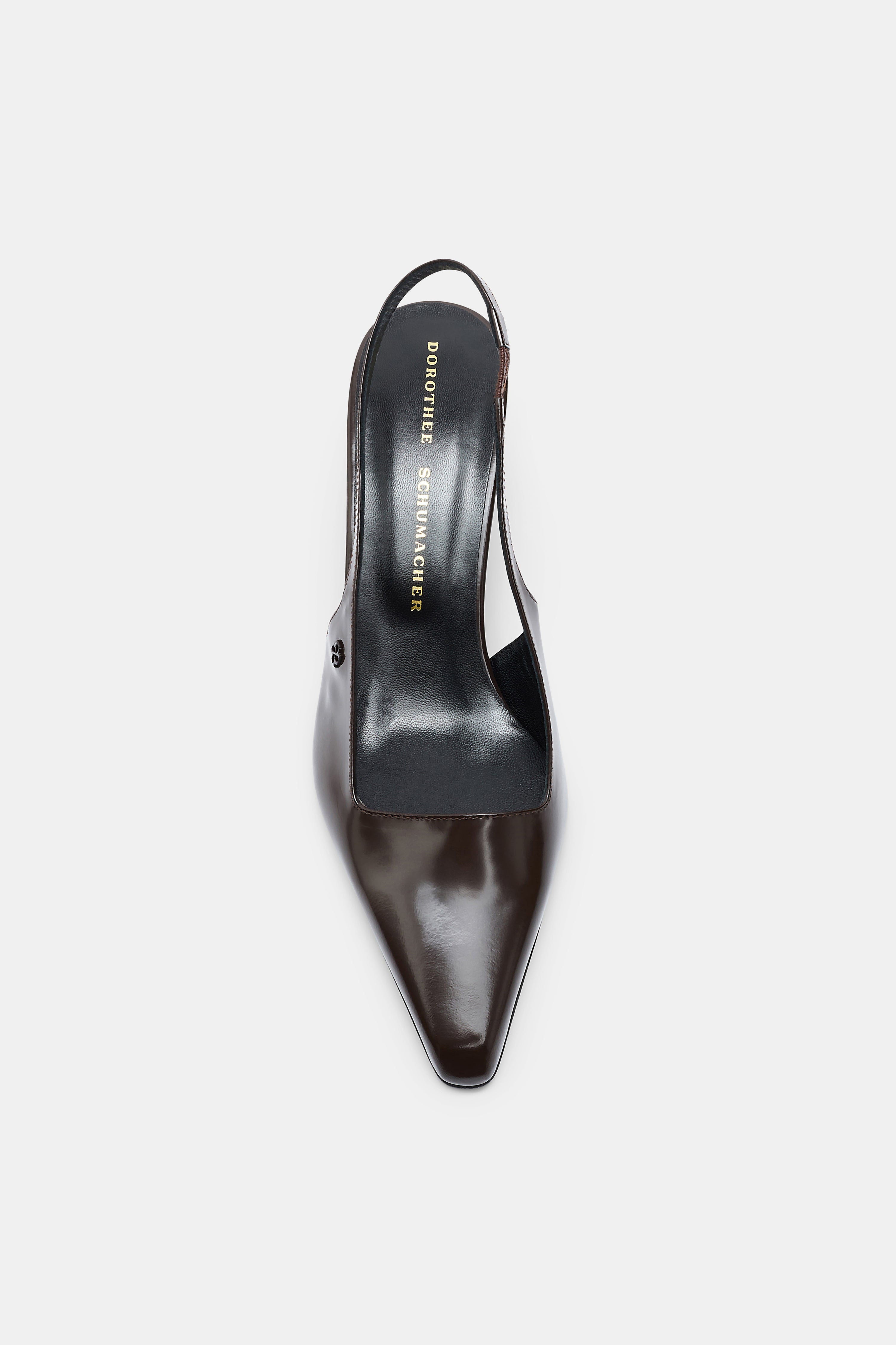 SUBTLE SHINE Wedge Slingback