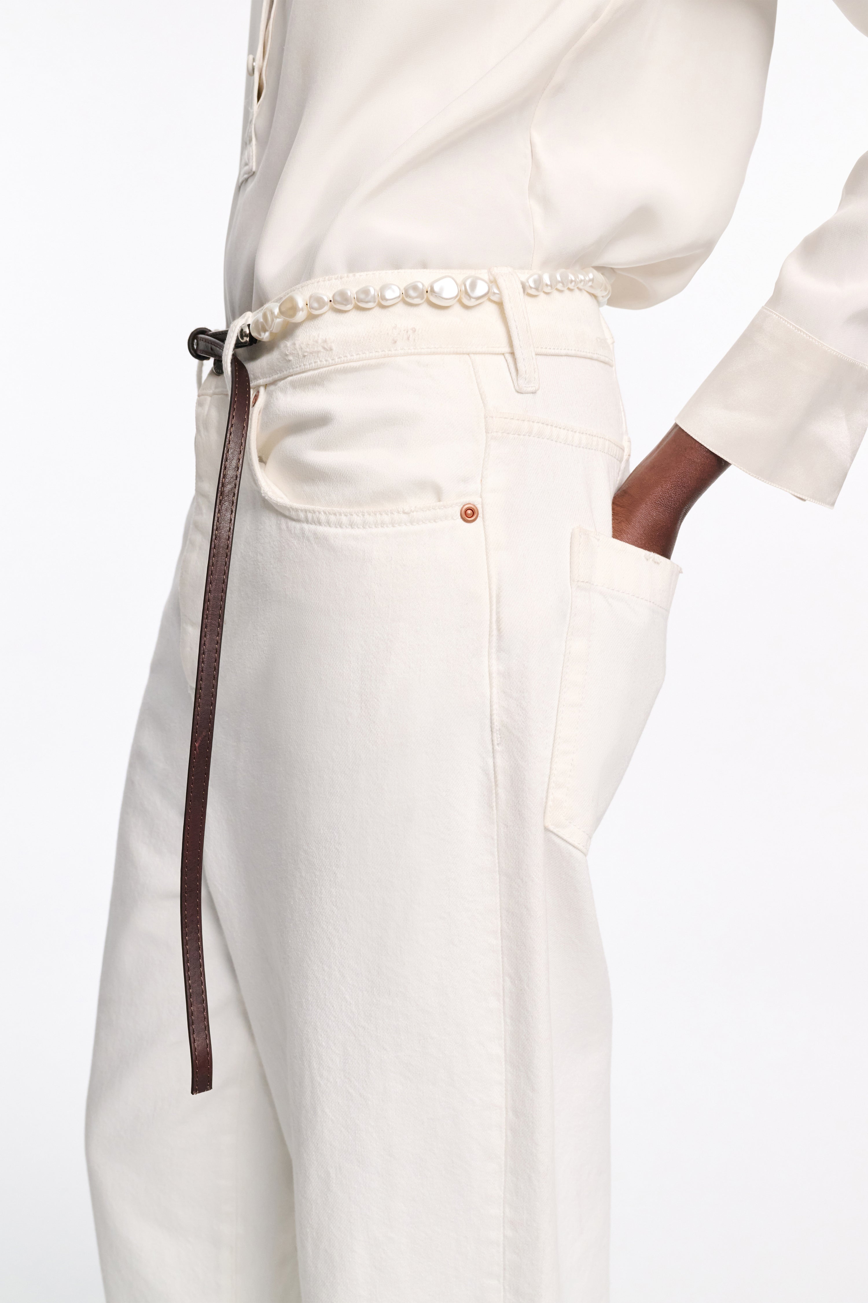PEARL PERFECTION pearl stud belt