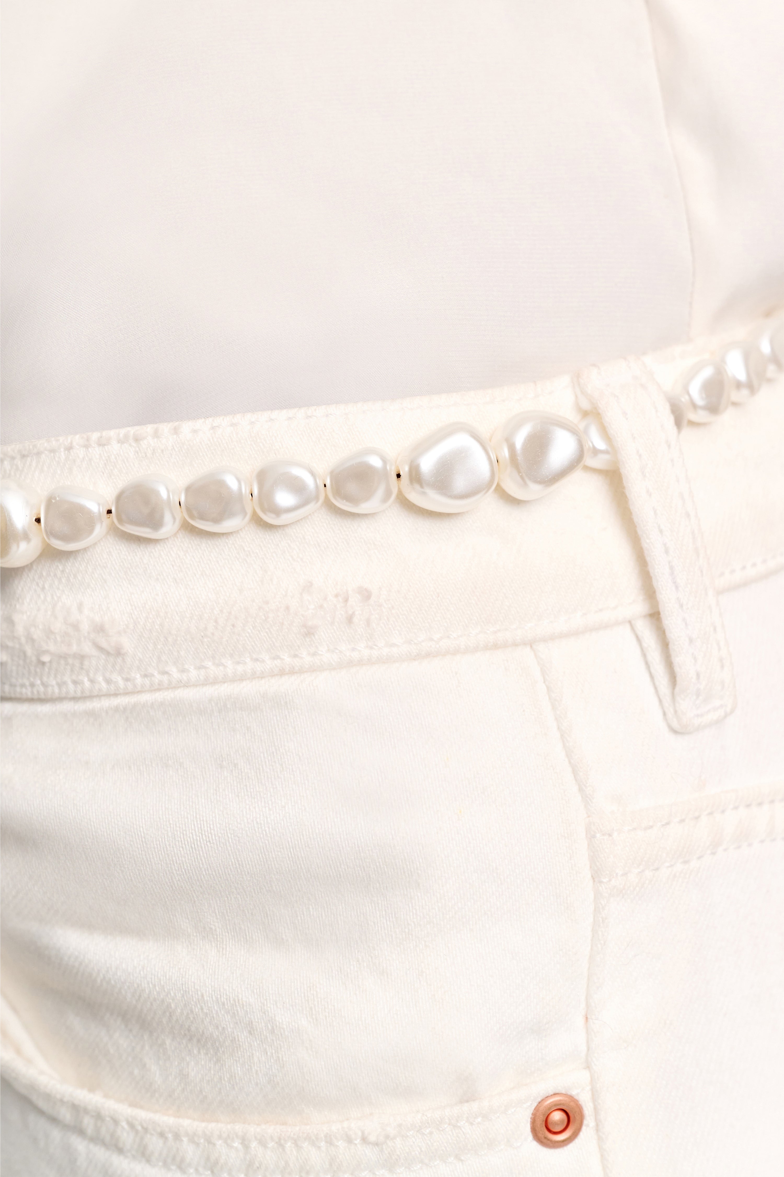 PEARL PERFECTION pearl stud belt
