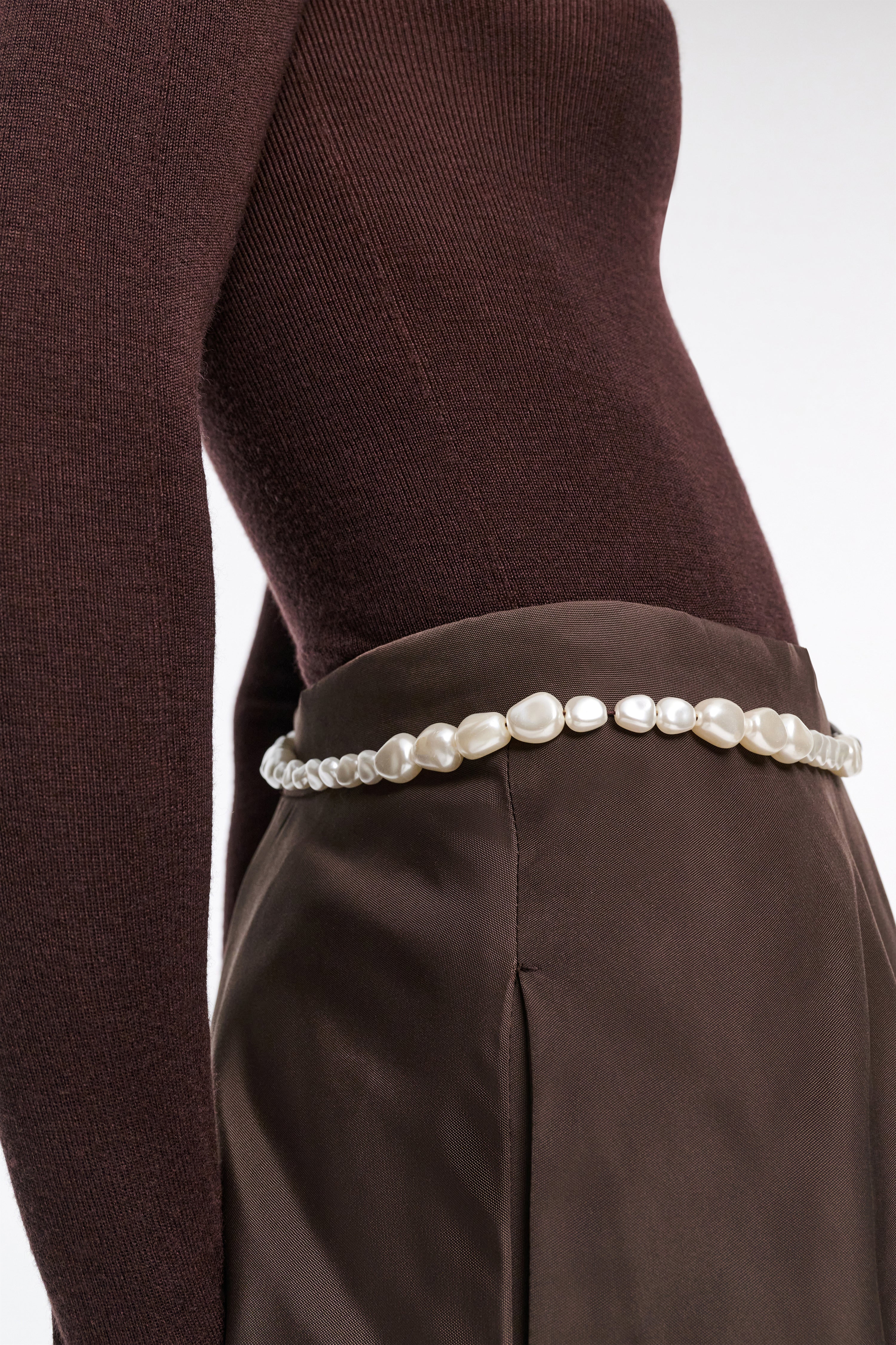PEARL PERFECTION pearl stud belt