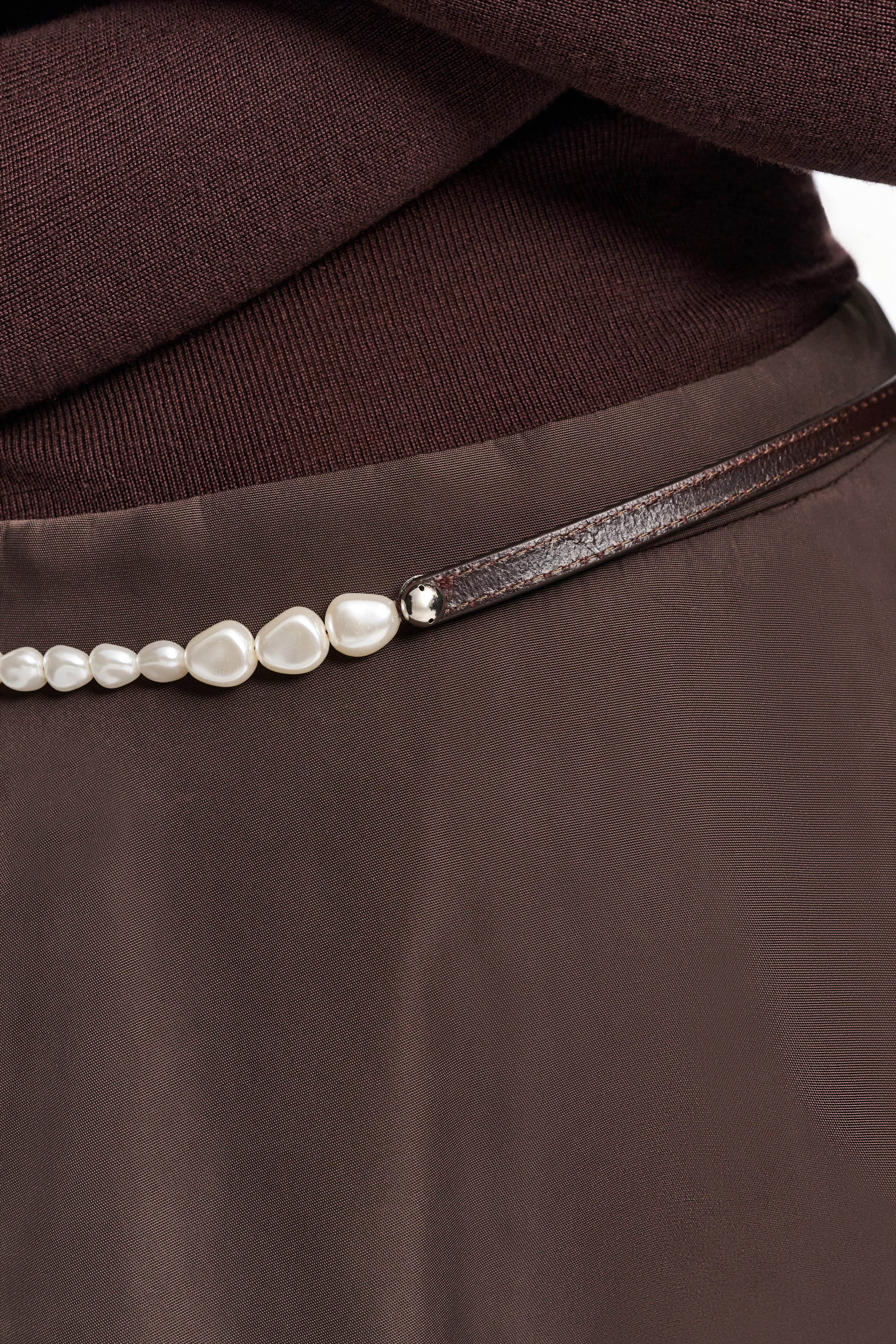 PEARL PERFECTION pearl stud belt