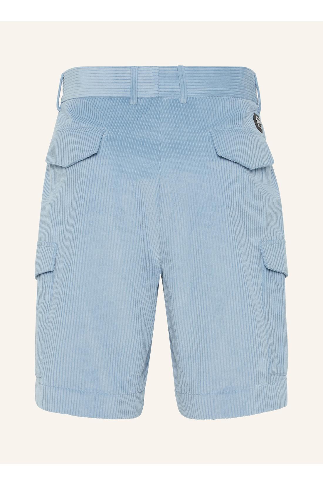 Philipp Plein Velvet Gabardine Short Cargo Trousers Cool Kid Fit, Hosen