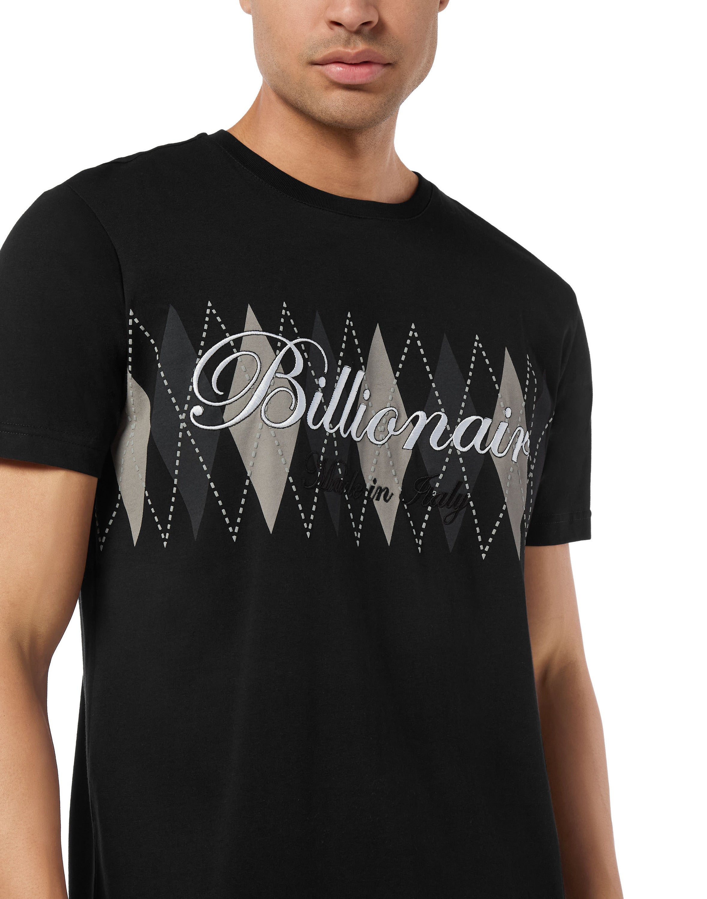 Embroidered T-shirt Round Neck SS