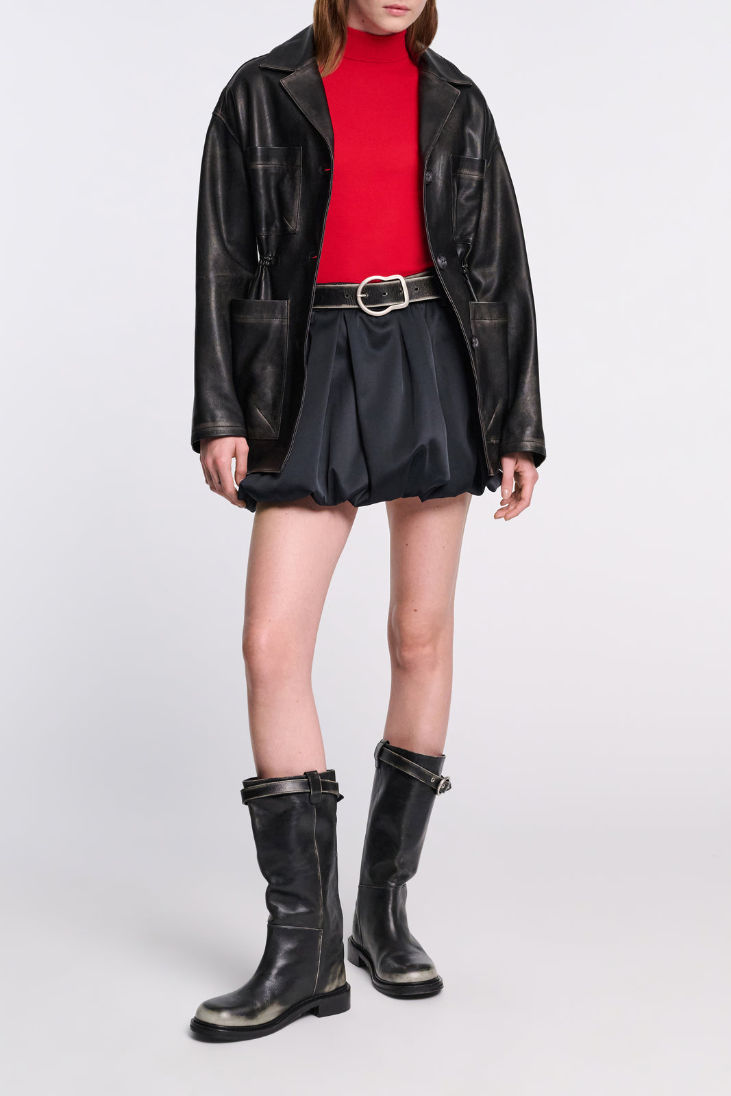 SHINY STATEMENT skirt