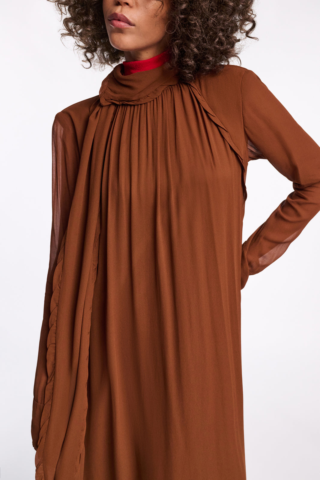SHEER TWIST dress