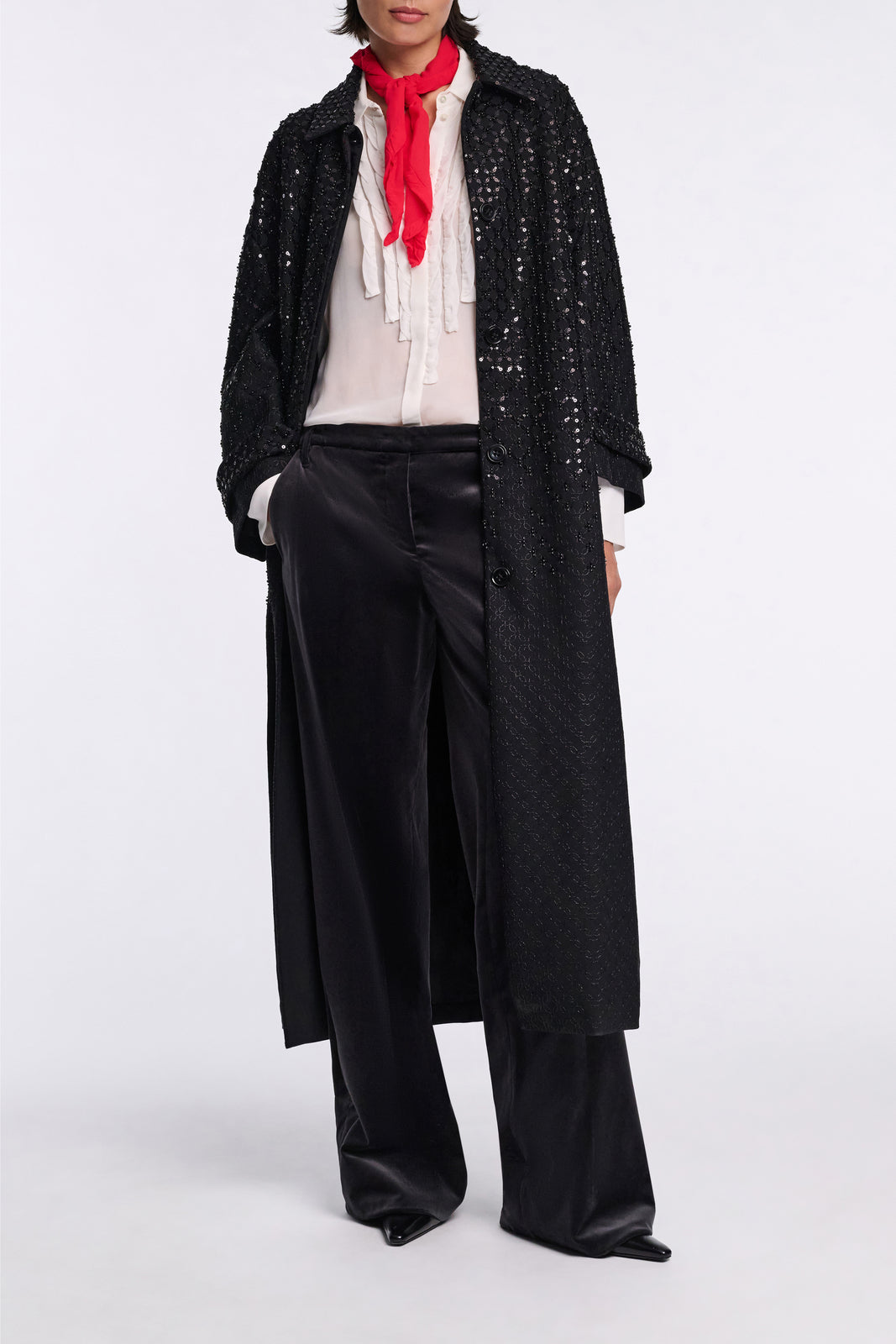 SHEER TWIST blouse