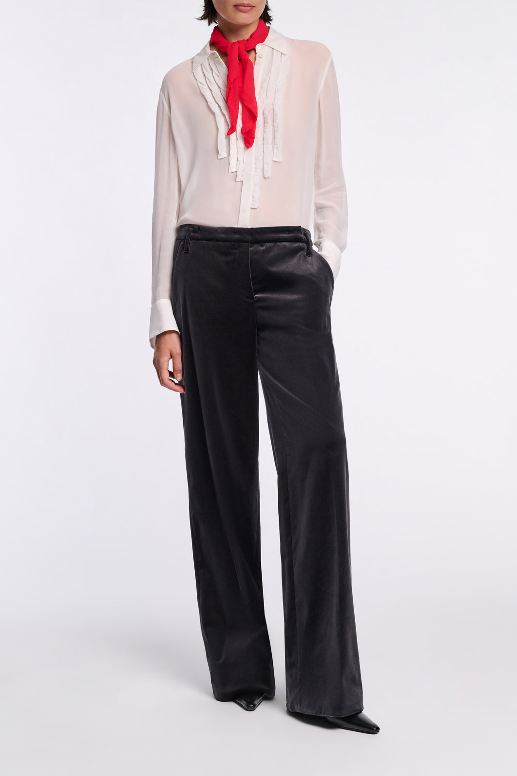 SHEER TWIST blouse